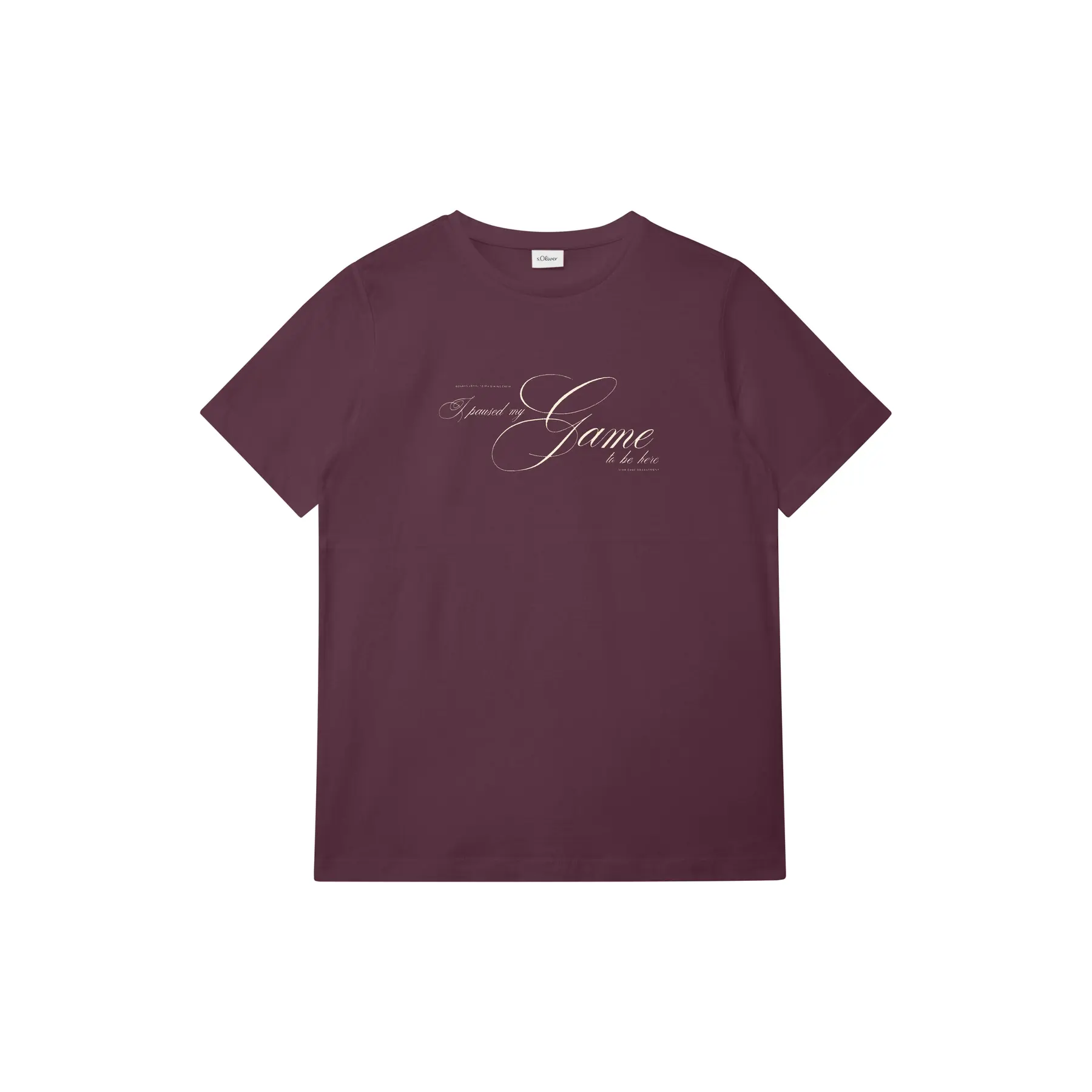 T-shirt a stampa reversibile con stampa frontale o dettaglio patch bambino s.Oliver