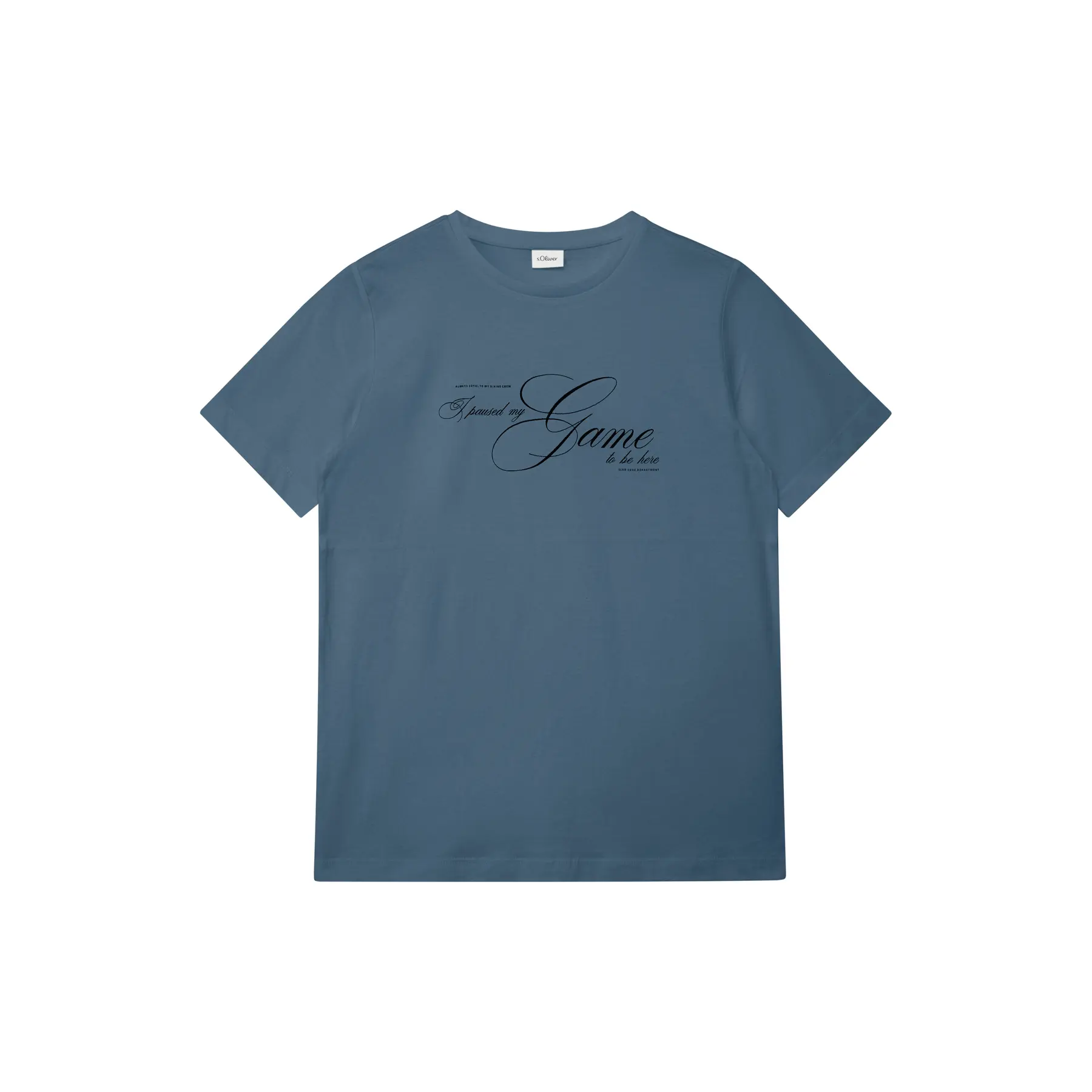 T-shirt a stampa reversibile con stampa frontale o dettaglio patch bambino s.Oliver