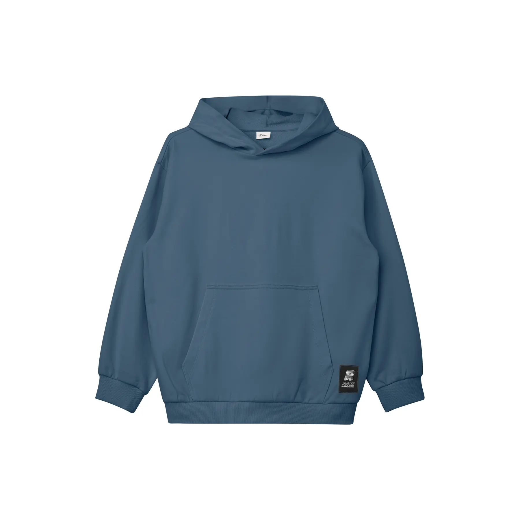 Felpa oversize con cappuccio con stampa o patch bambino s.Oliver