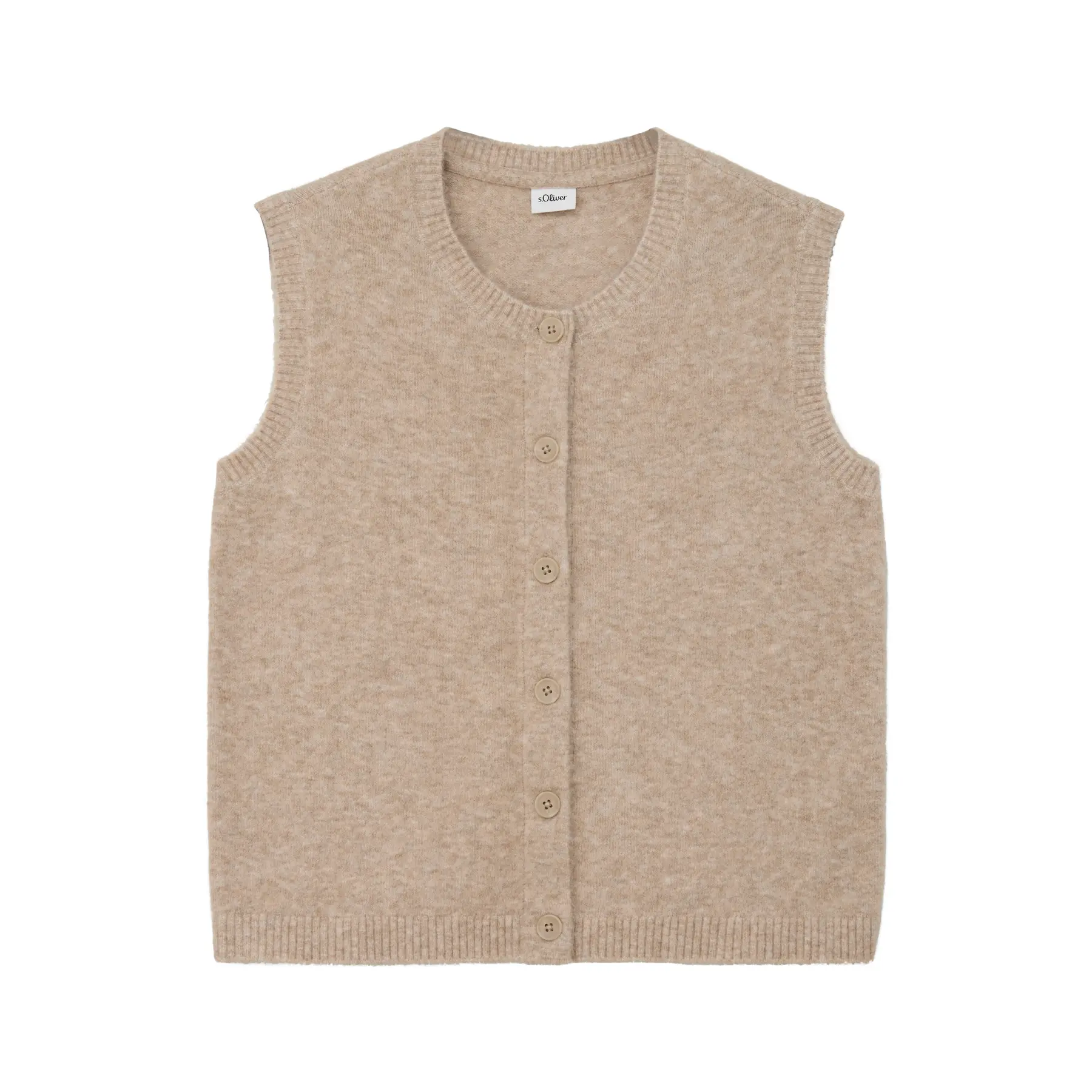 Gilet court en maille sans manches avec patte de boutonnage fille s.Oliver