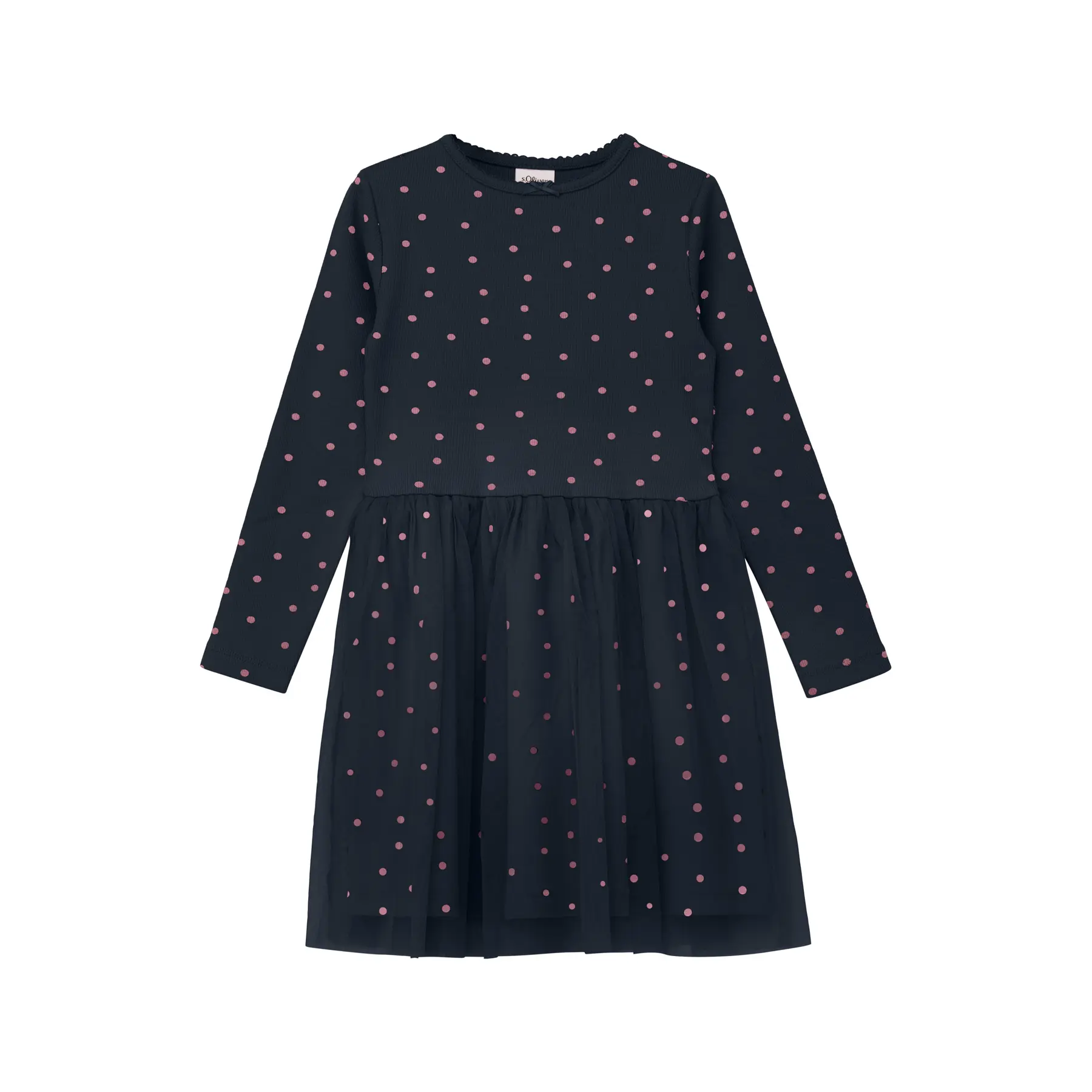 Korte jurk met all-over print en strikdetail voor babymeisjes s.Oliver