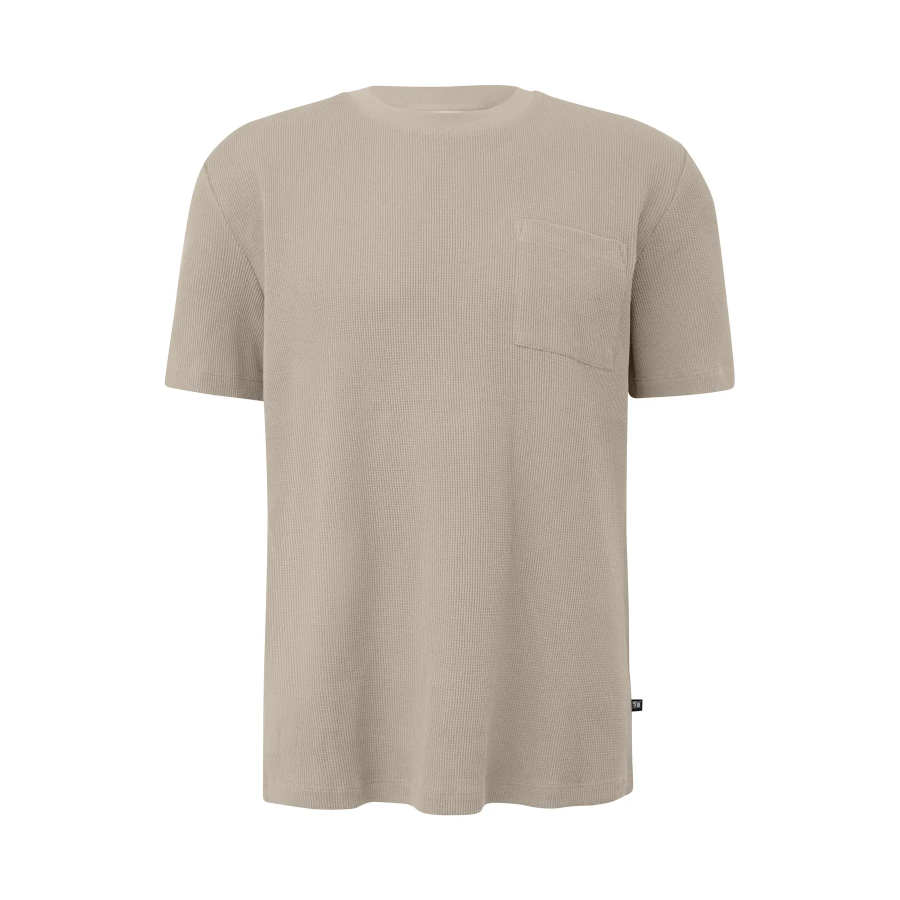 Waffelpique T-Shirt mit Brusttasche und Rundhalsausschnitt s.Oliver