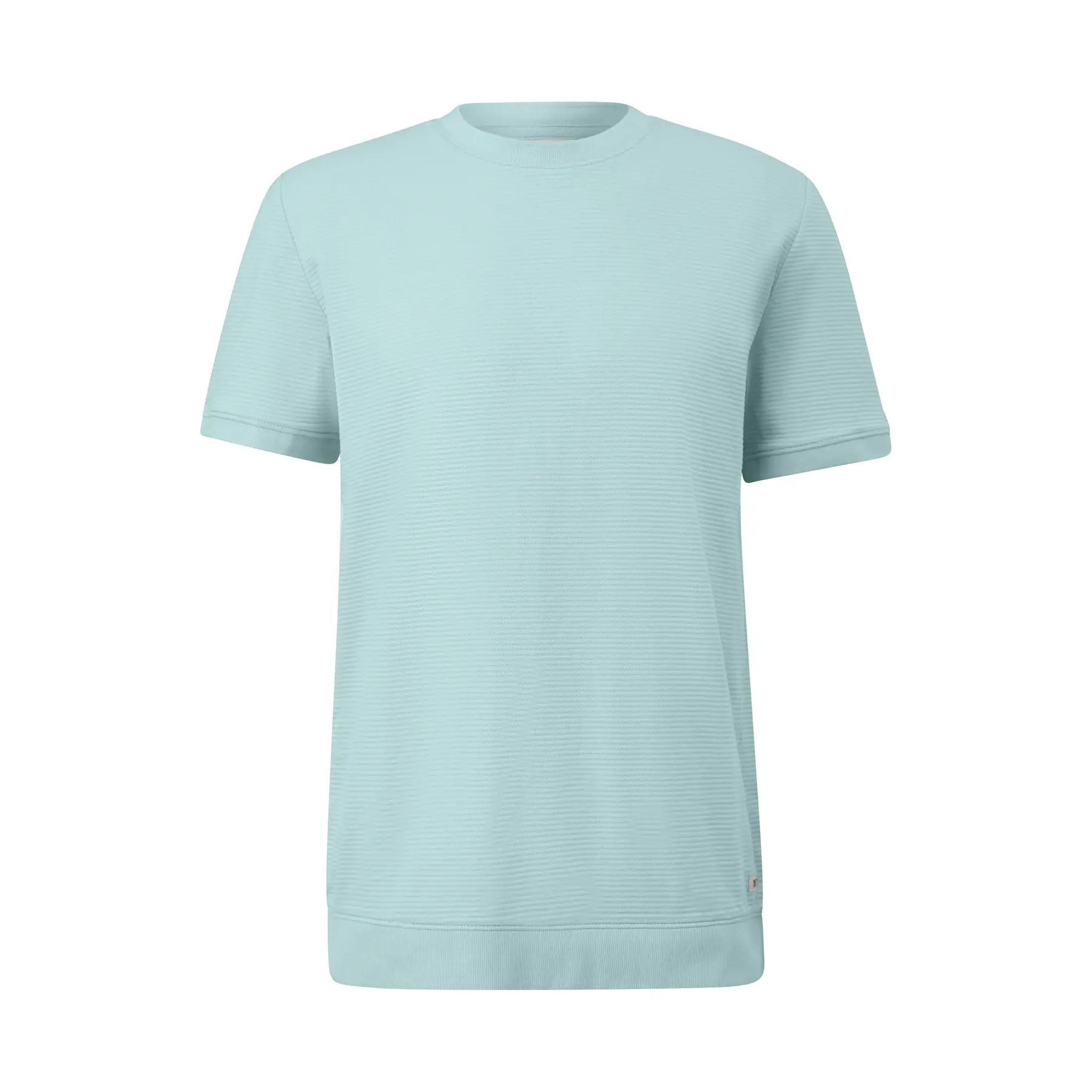 Klassisches Jacquard-Top mit Rundhalsausschnitt und Rippbündchen s.Oliver