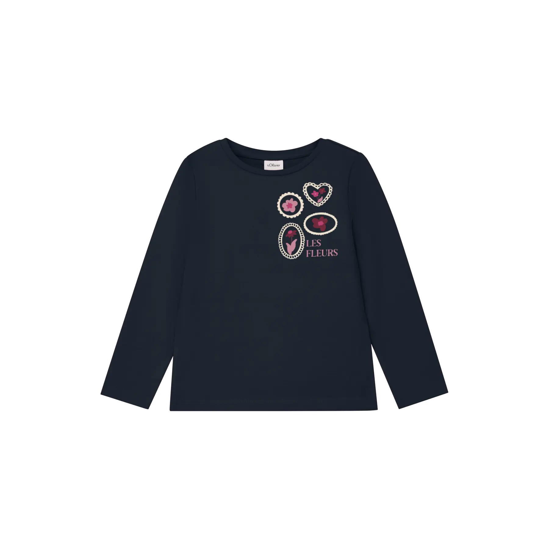 T-shirt a stampa reversibile Regular Fit con stampa in schiuma e ricamo ragazza s.Oliver