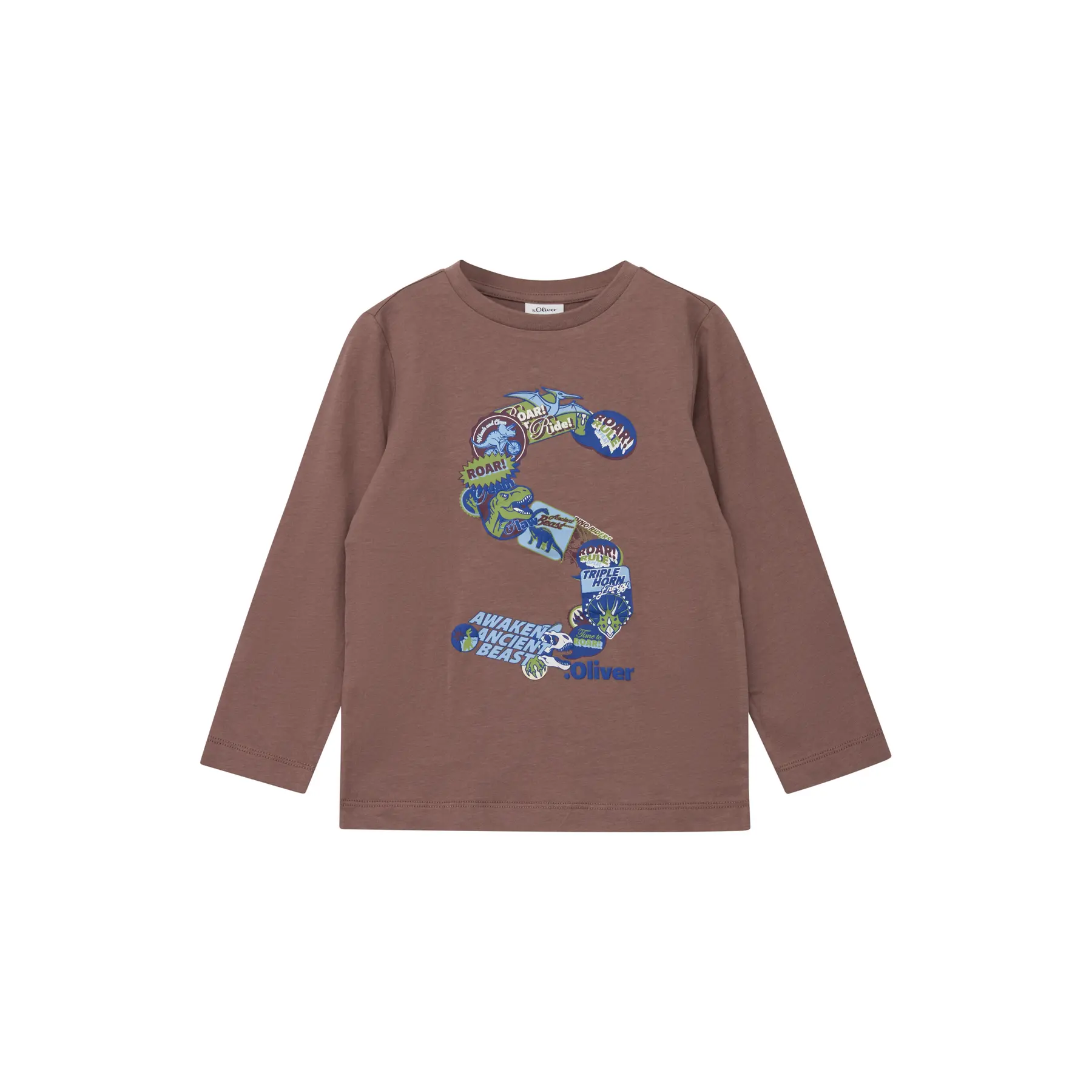 T-shirt van katoen met opdruk kind s.Oliver