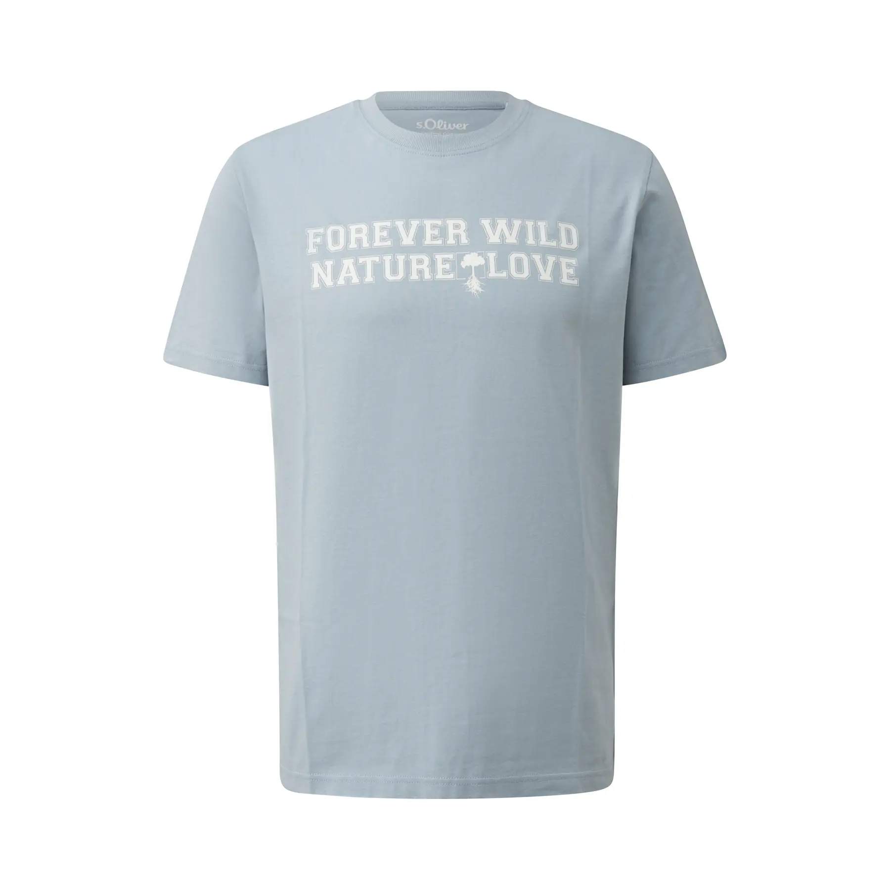 T-shirt con stampa sul davanti e patch logo s.Oliver