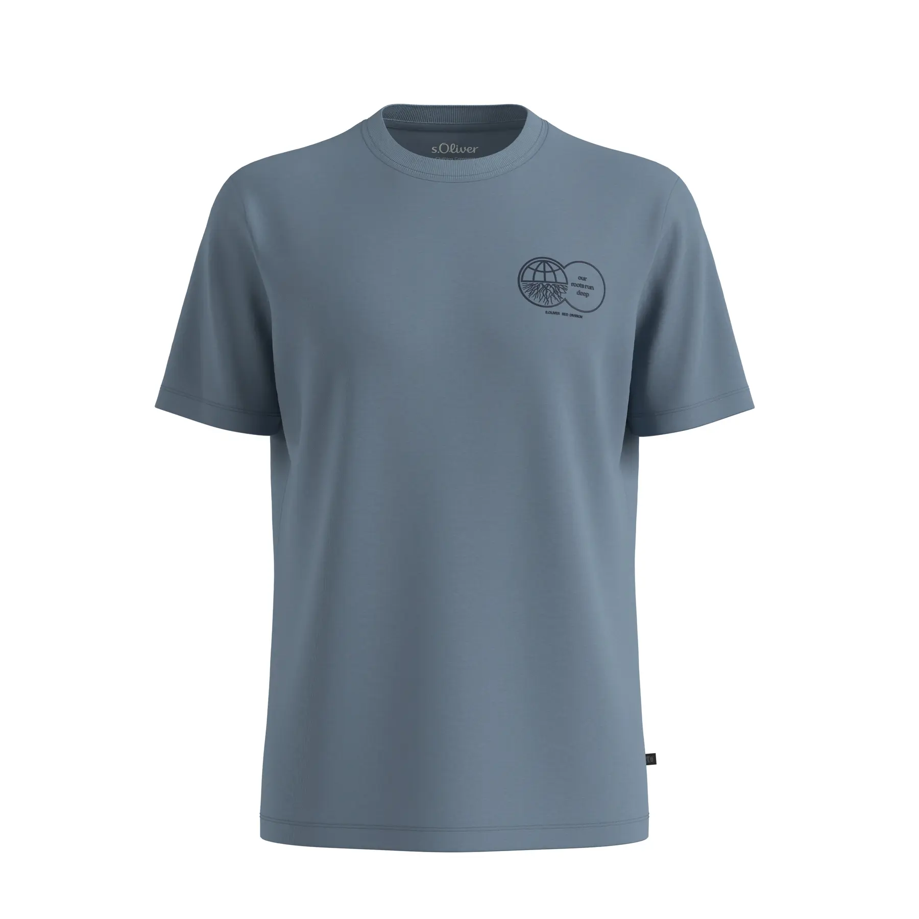 T-shirt con stampa sul davanti e patch logo s.Oliver