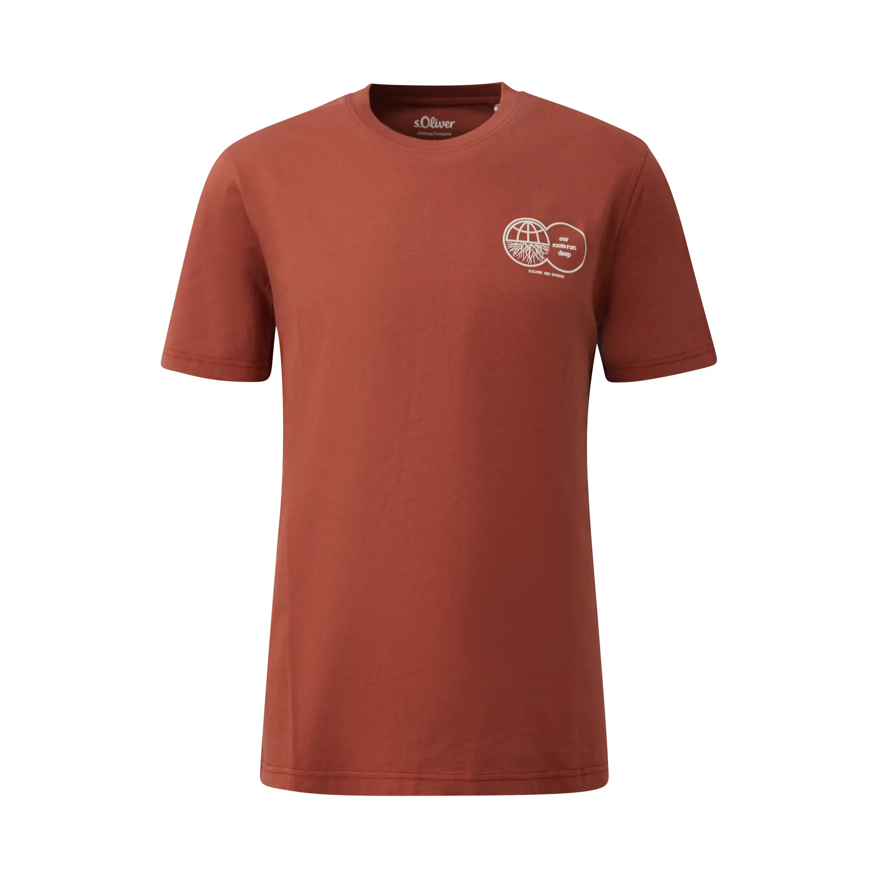 T-shirt con stampa sul davanti e patch logo s.Oliver