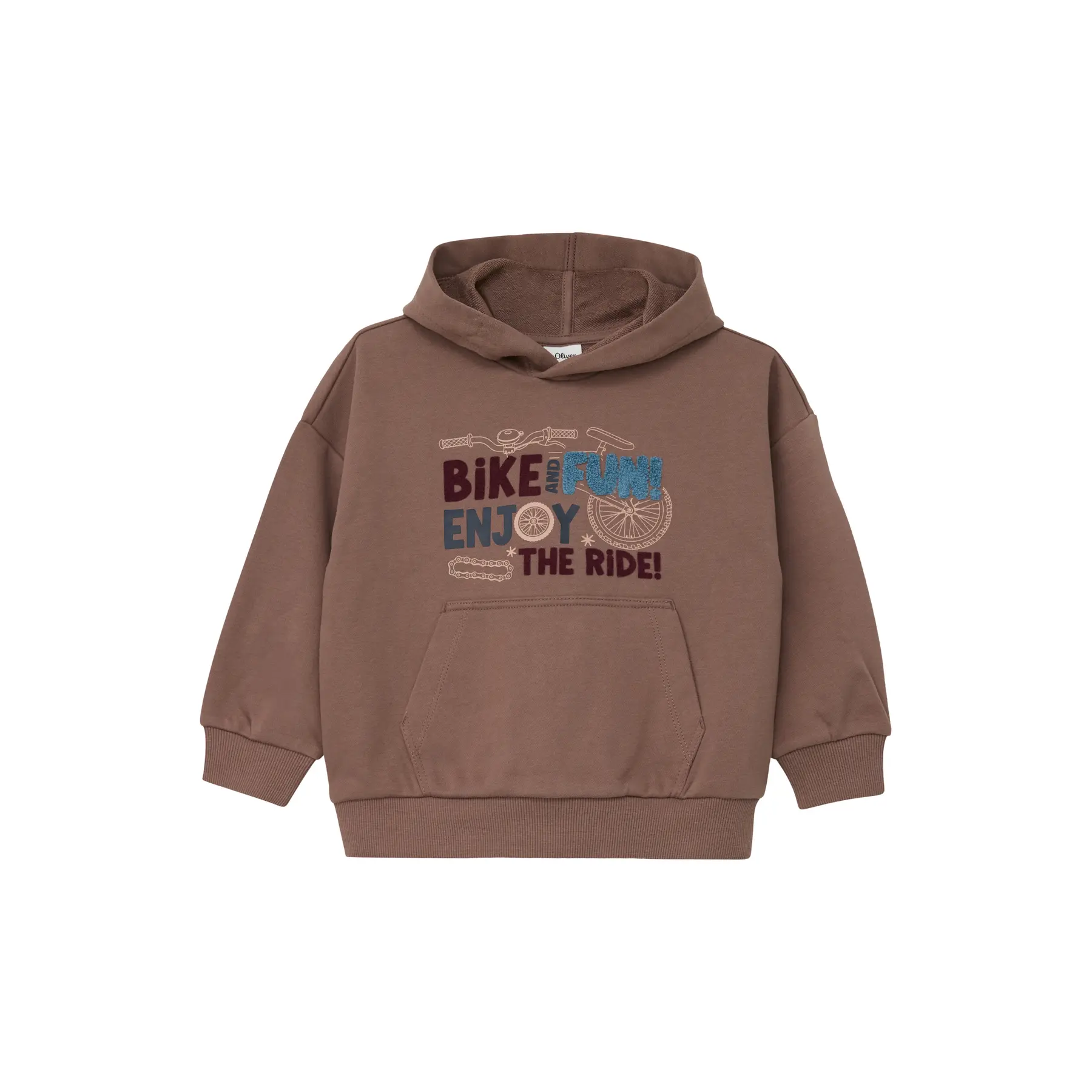 Hoodie met borduursel en gezeefdruk voor kinderen s.Oliver
