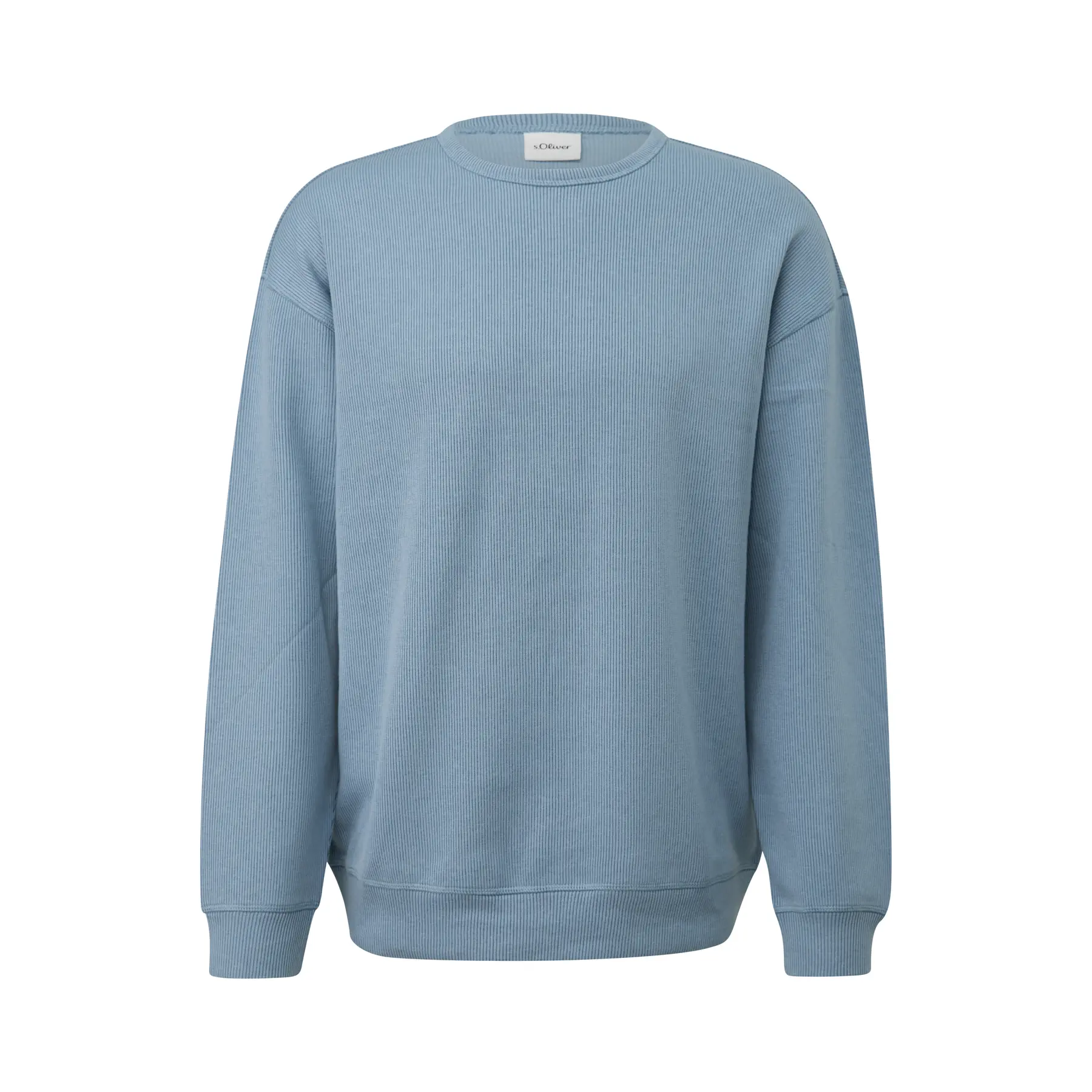 Felpa con taglio casual e motivo jacquard s.Oliver