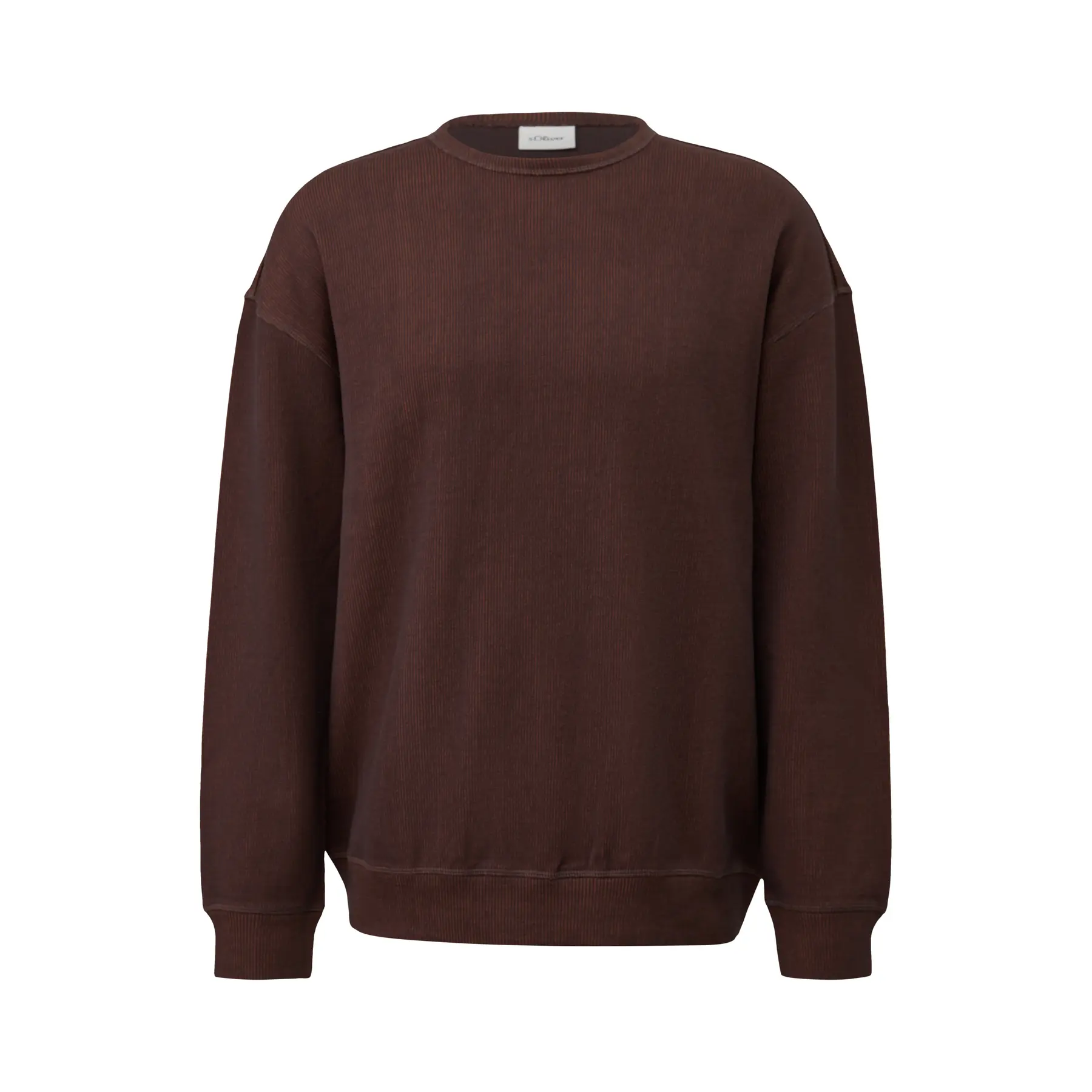 Felpa con taglio casual e motivo jacquard s.Oliver