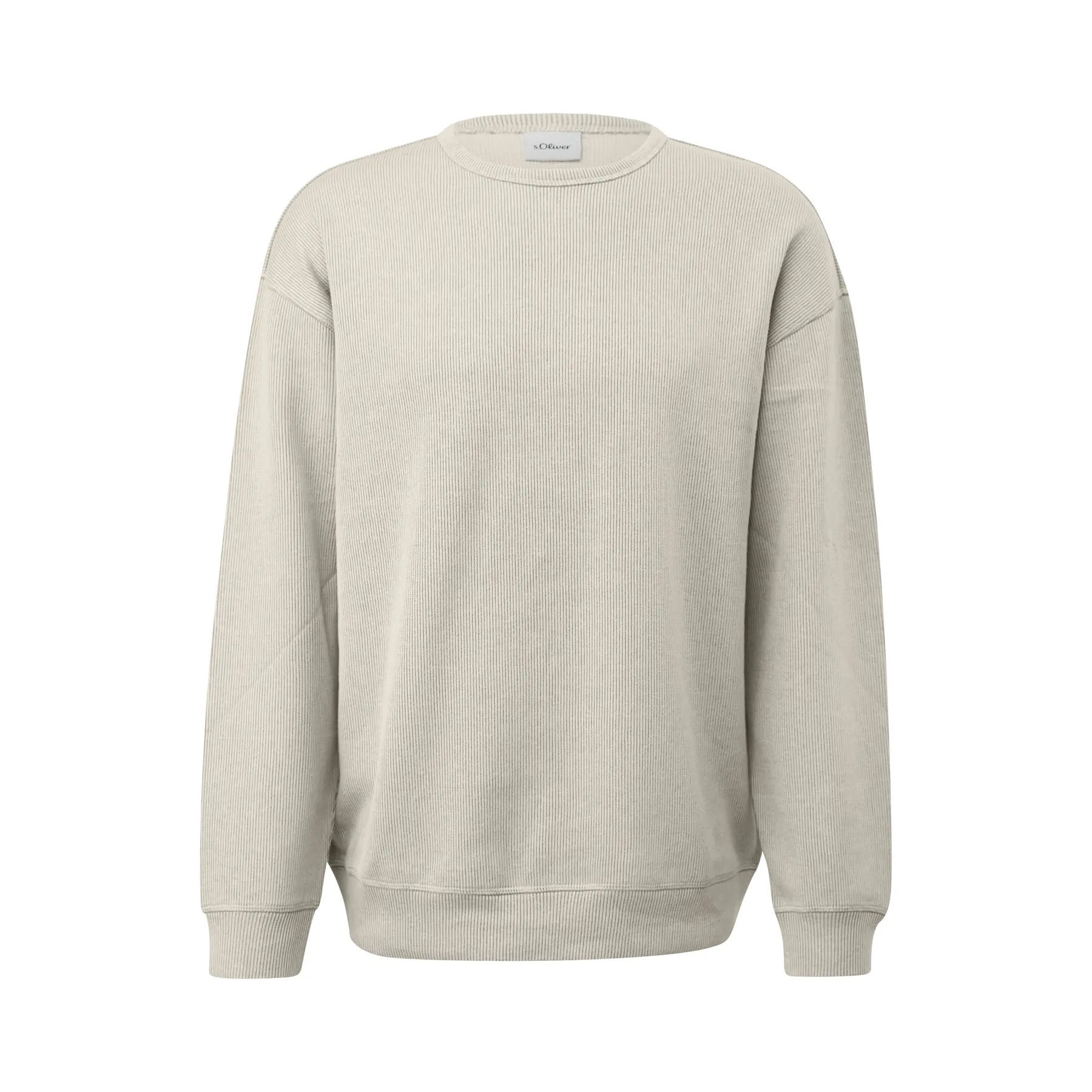 Felpa con taglio casual e motivo jacquard s.Oliver