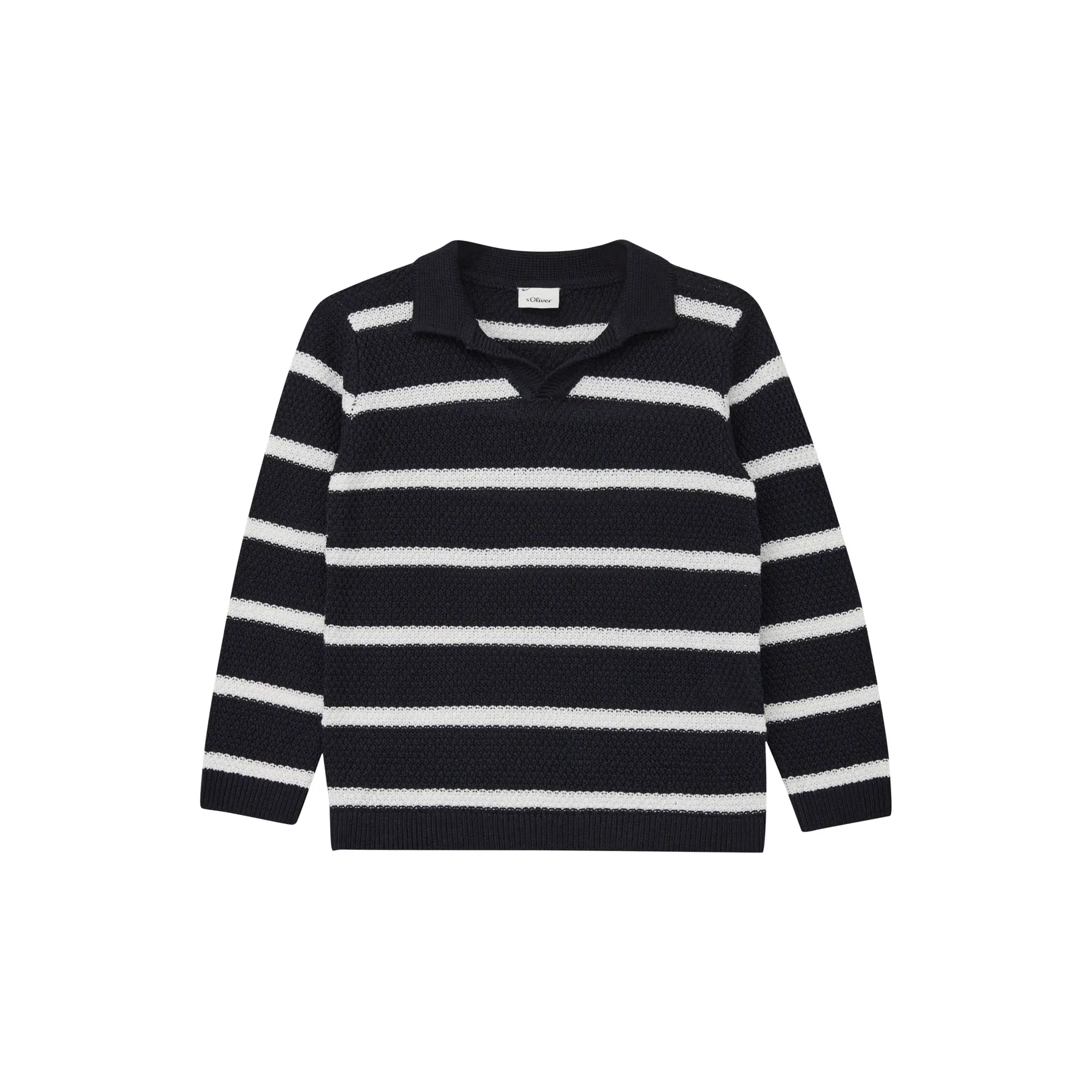 Pull enfant s.Oliver en maille à manches longues et rayures Pull enfant s.Oliver en maille à manches longues et rayures