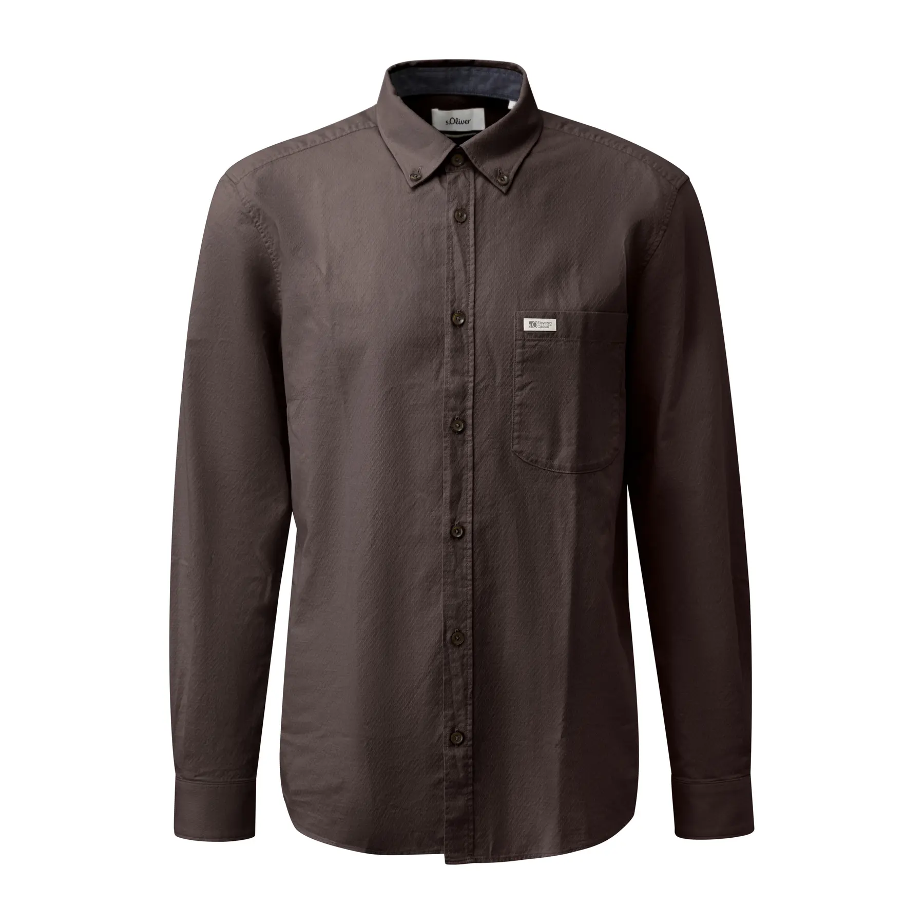 Camicia con colletto bottonato e tasca sul petto s.Oliver