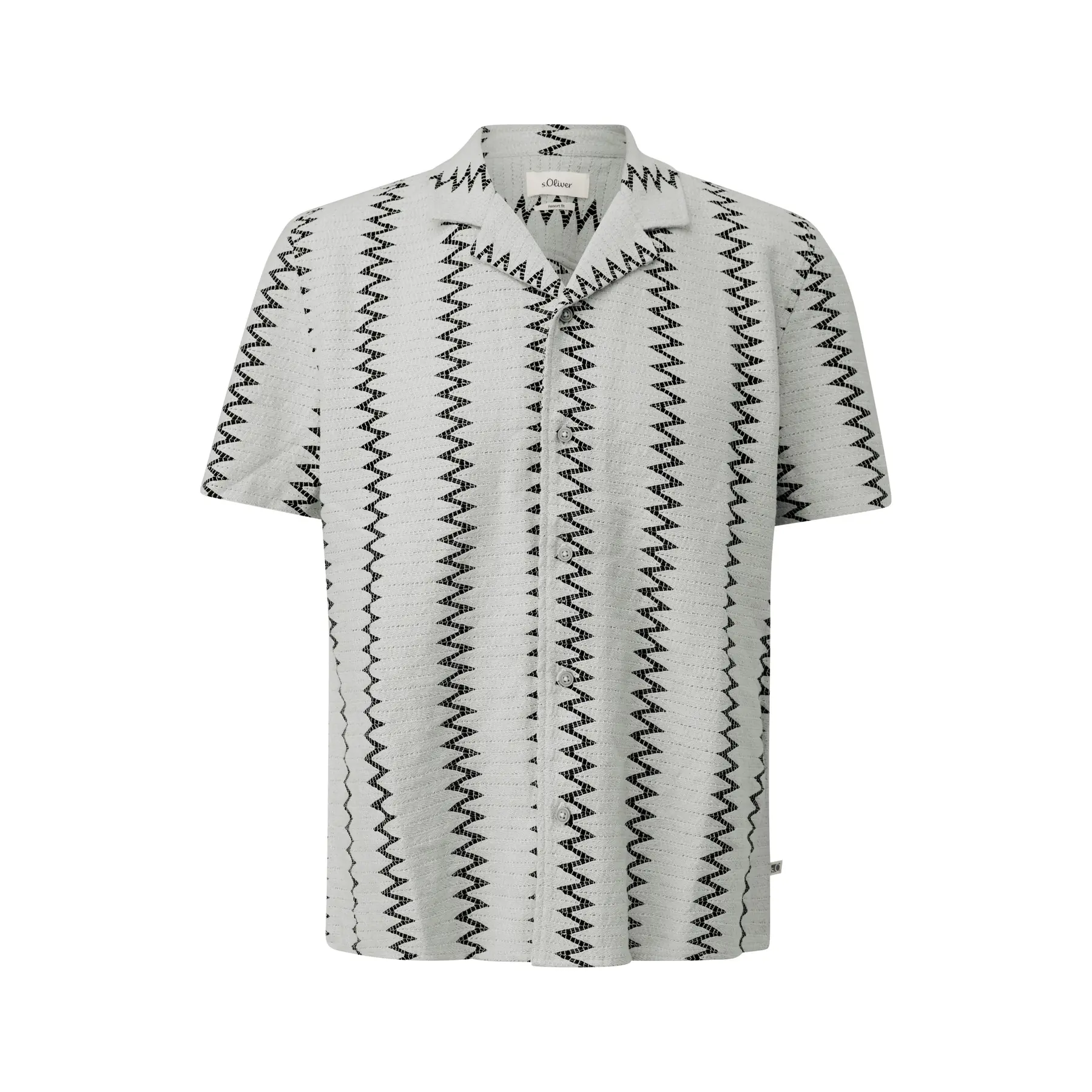 Camicia a motivi con bottoni s.Oliver