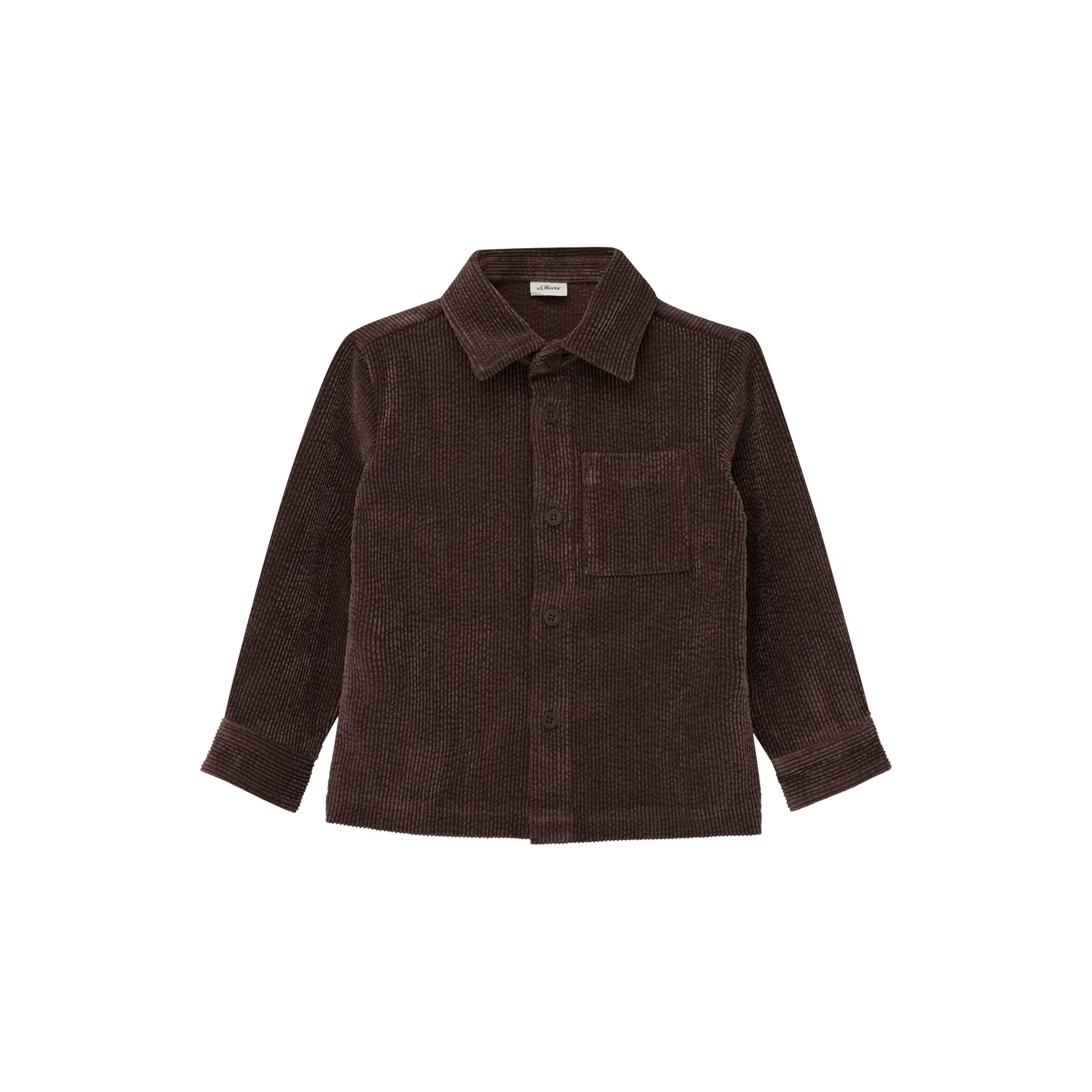 Veste en velours côtelé coupe droite avec poche poitrine enfant s.Oliver