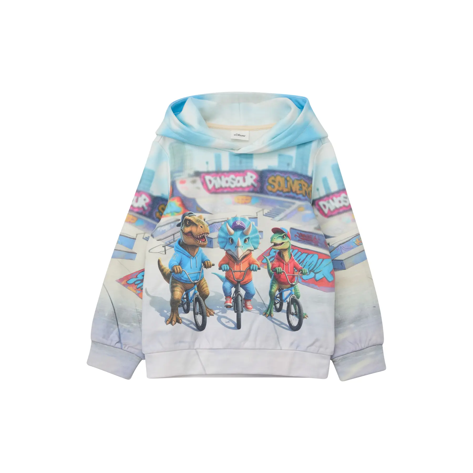 Hoodie met sublimatieprint voor kinderen s.Oliver
