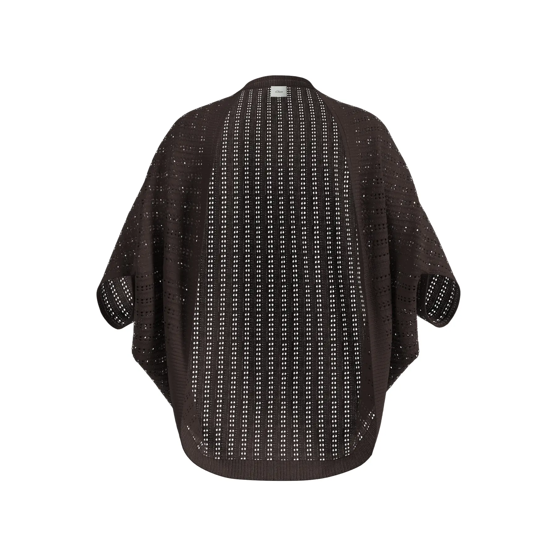 Poncho da interno in maglia forata donna s.Oliver