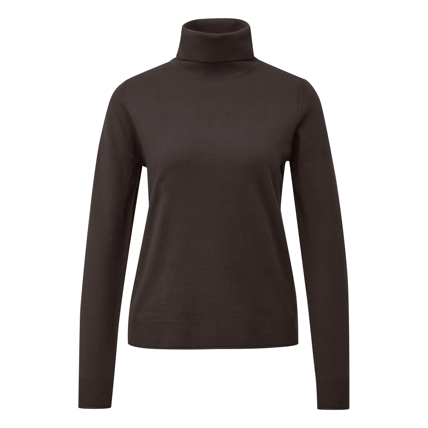 Maglione in maglia a collo alto taglio classico donna s.Oliver