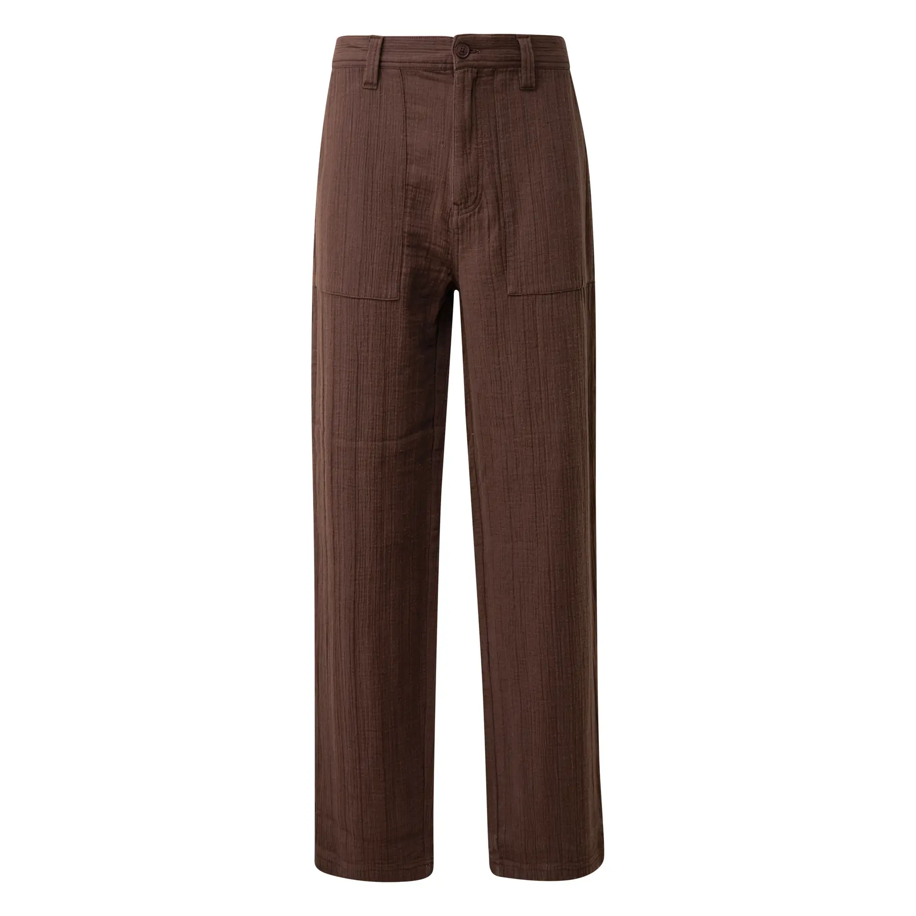 s.Oliver - male - Boston: broek met relaxte pasvorm van zware katoenen mousseline