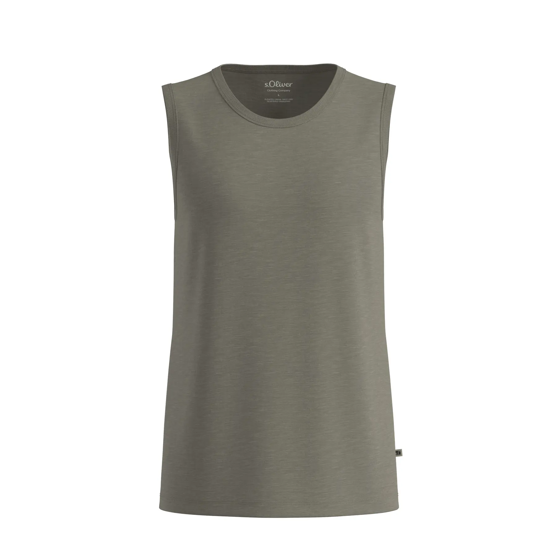 Weiches, gemischtes Baumwoll-Tanktop mit Rundhalsausschnitt s.Oliver