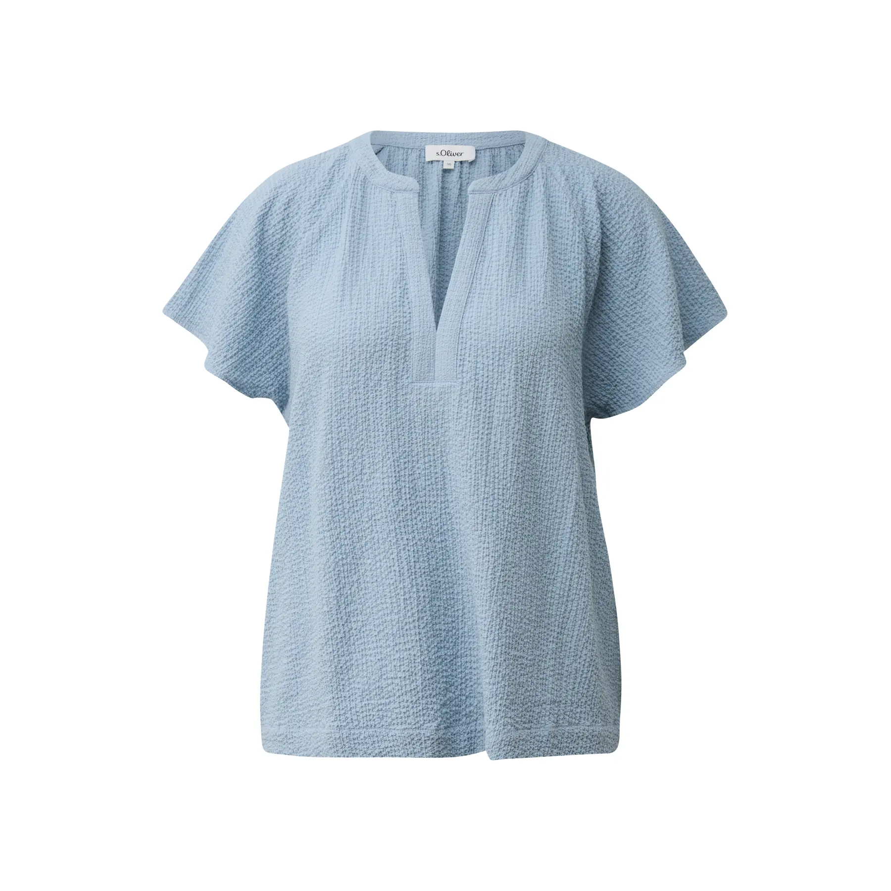 Blusa arricciata in taglio casual donna