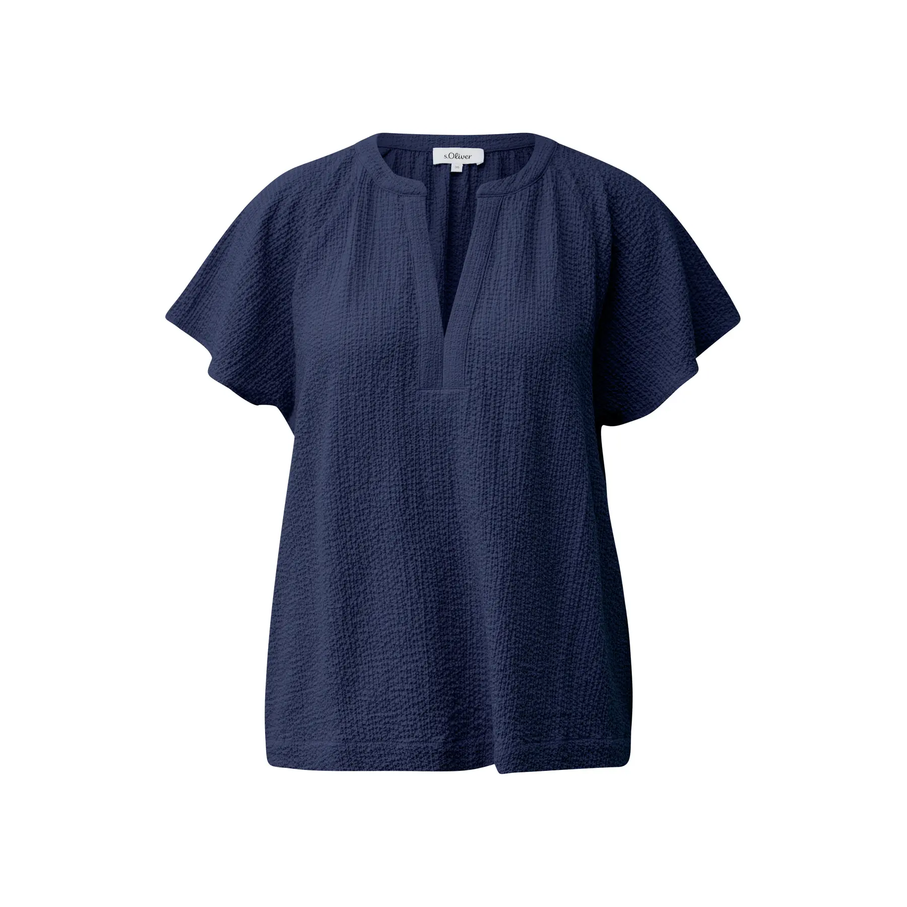Blusa arricciata in taglio casual donna