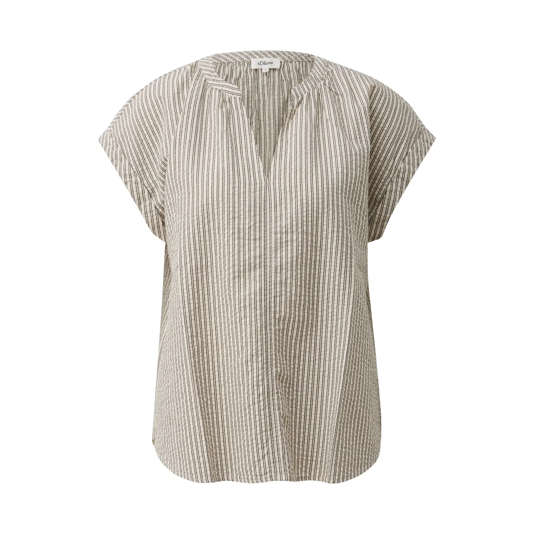 Bluse mit Rüschen klassischer Schnitt Damen s.Oliver
