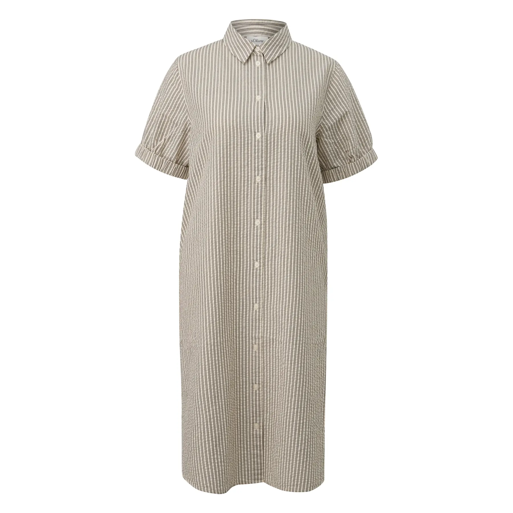 Robe con dettaglio arricciato e bottoni donna s.Oliver