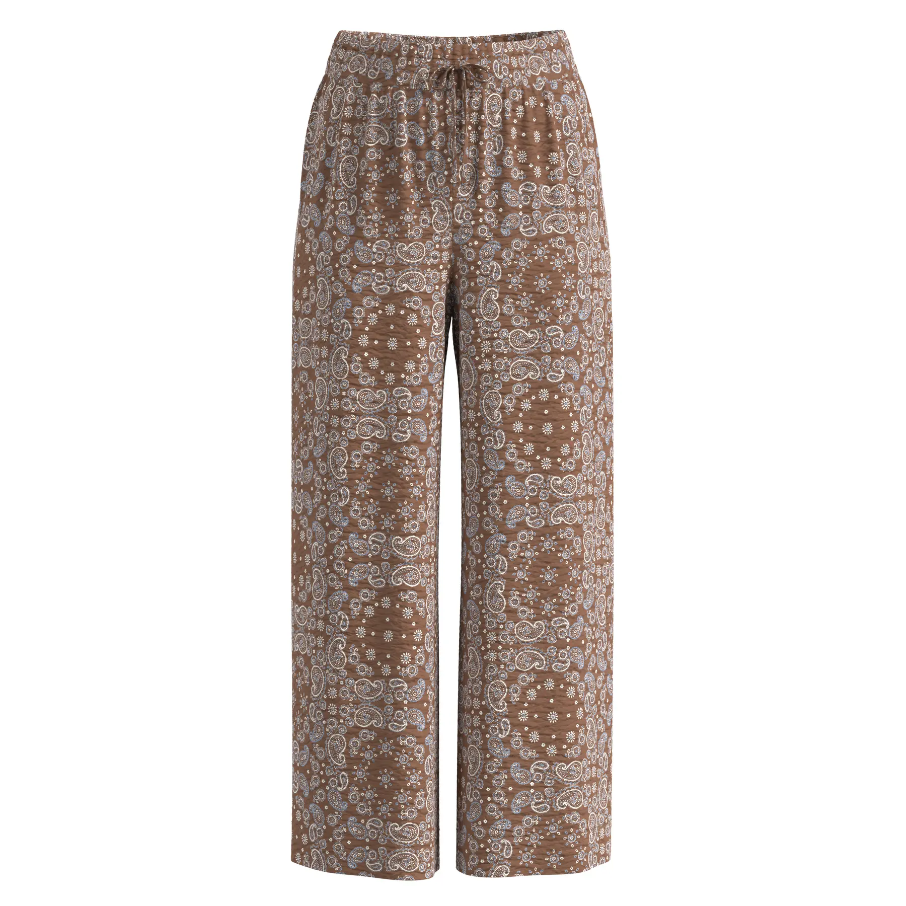 Pantaloni relaxed fit con stampa all-over donna