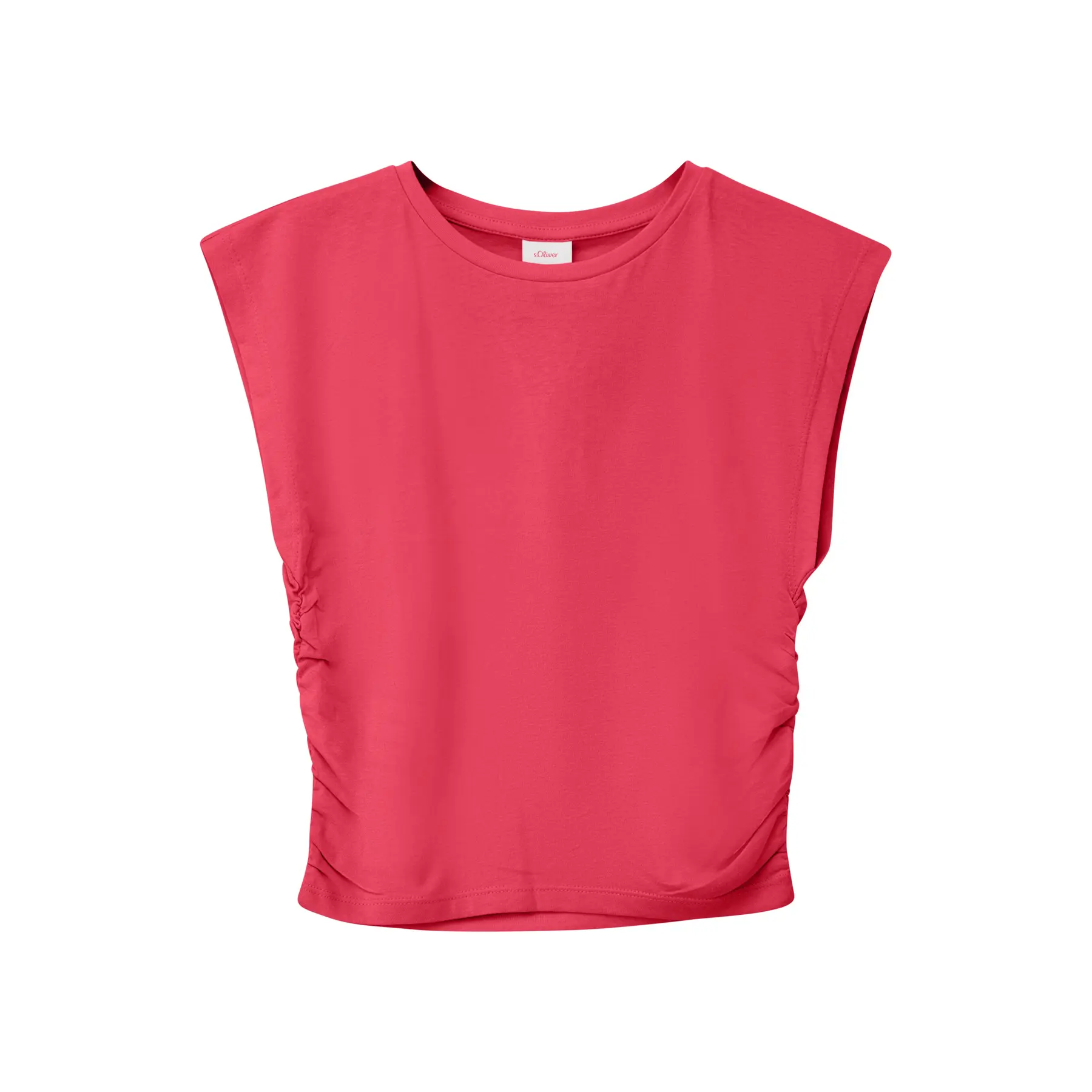 T-shirt en jersey sans manches avec col en V et imprimé au dos fille s.Oliver