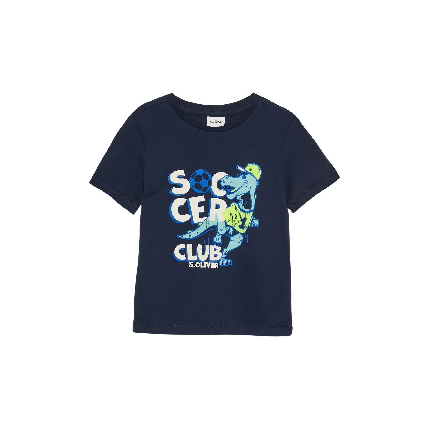 T-shirt in cotone con stampa davanti bambino s.Oliver