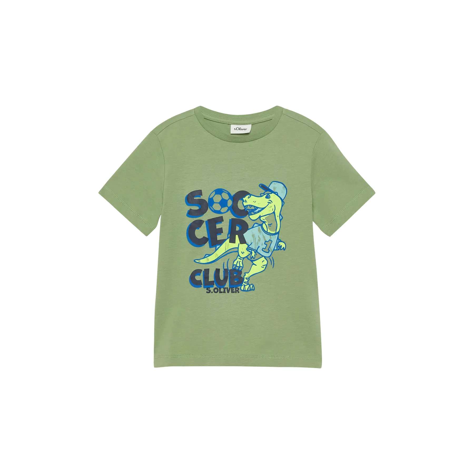 T-shirt in cotone con stampa davanti bambino s.Oliver