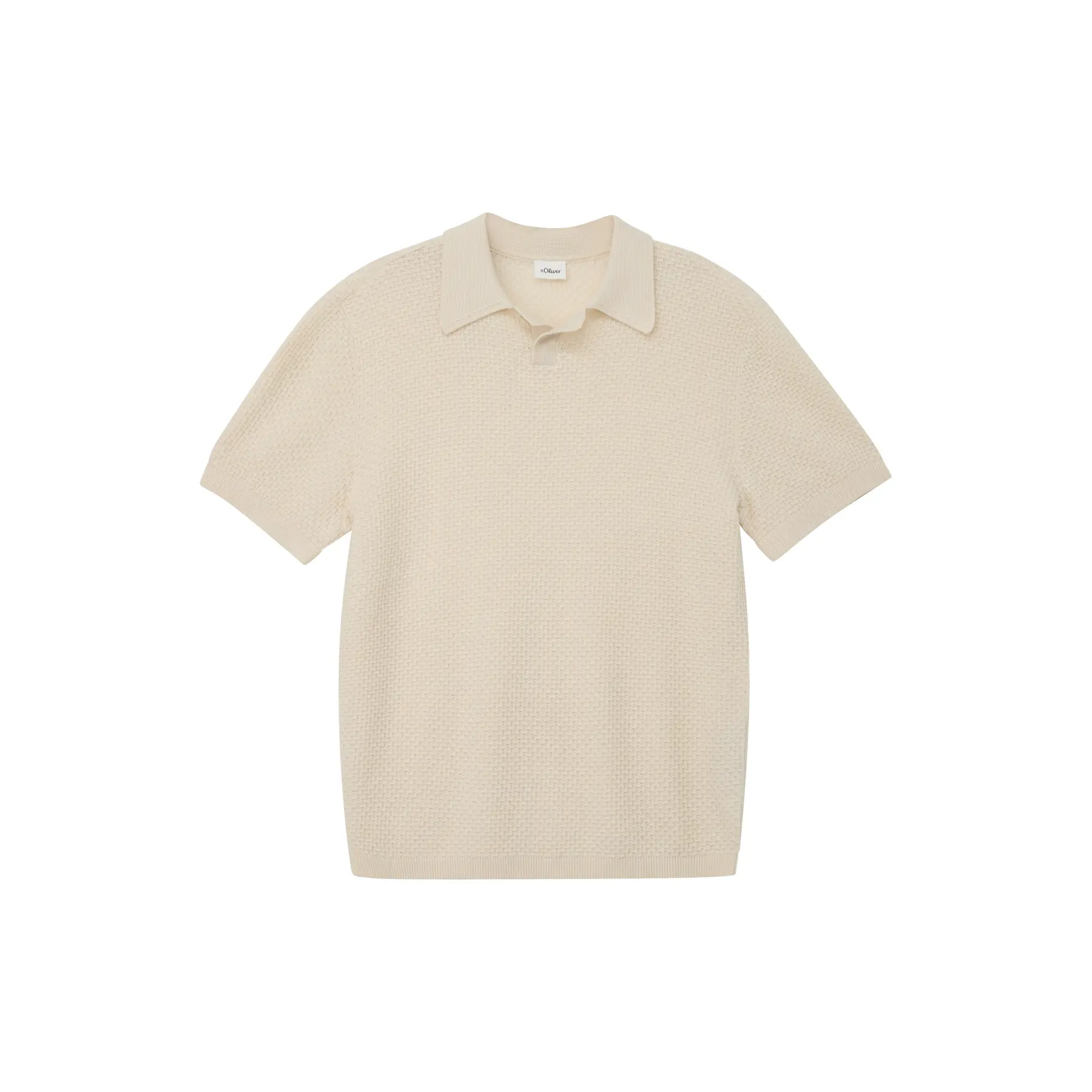 Polo en maille légère de coton mélangé coupe droite enfant s.Oliver