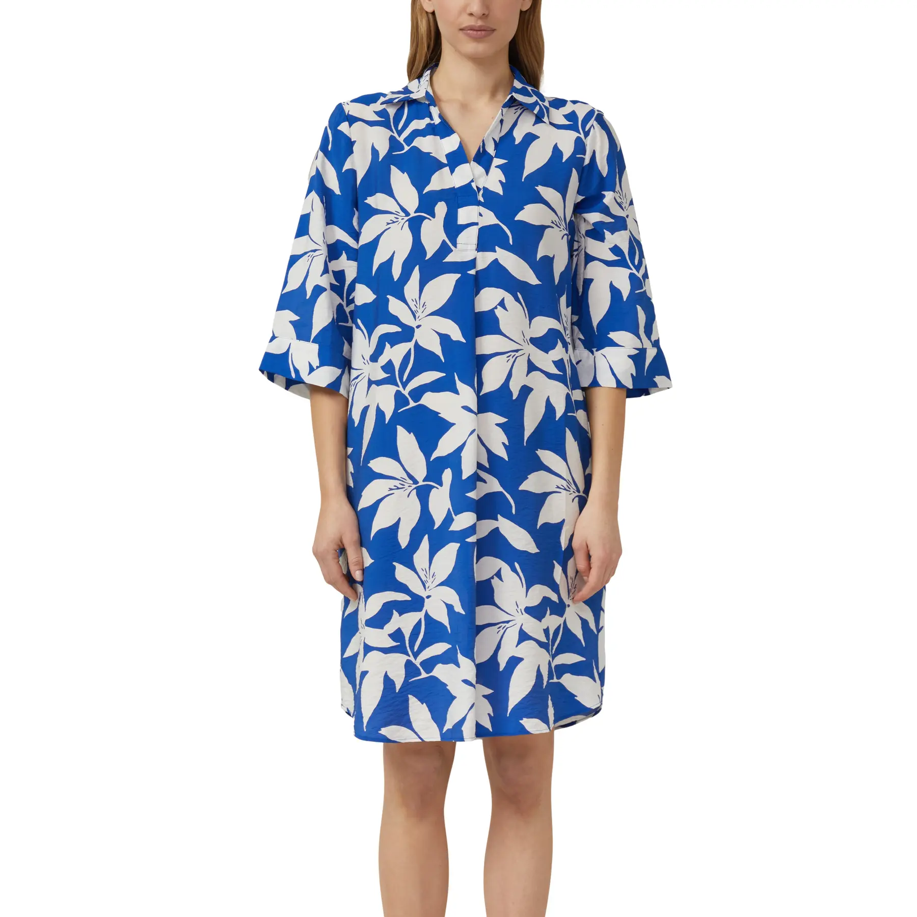 Robe à motifs en viscose mélangée avec des poches femme s.Oliver Robe à motifs en viscose mélangée avec des poches femme s.Oliver