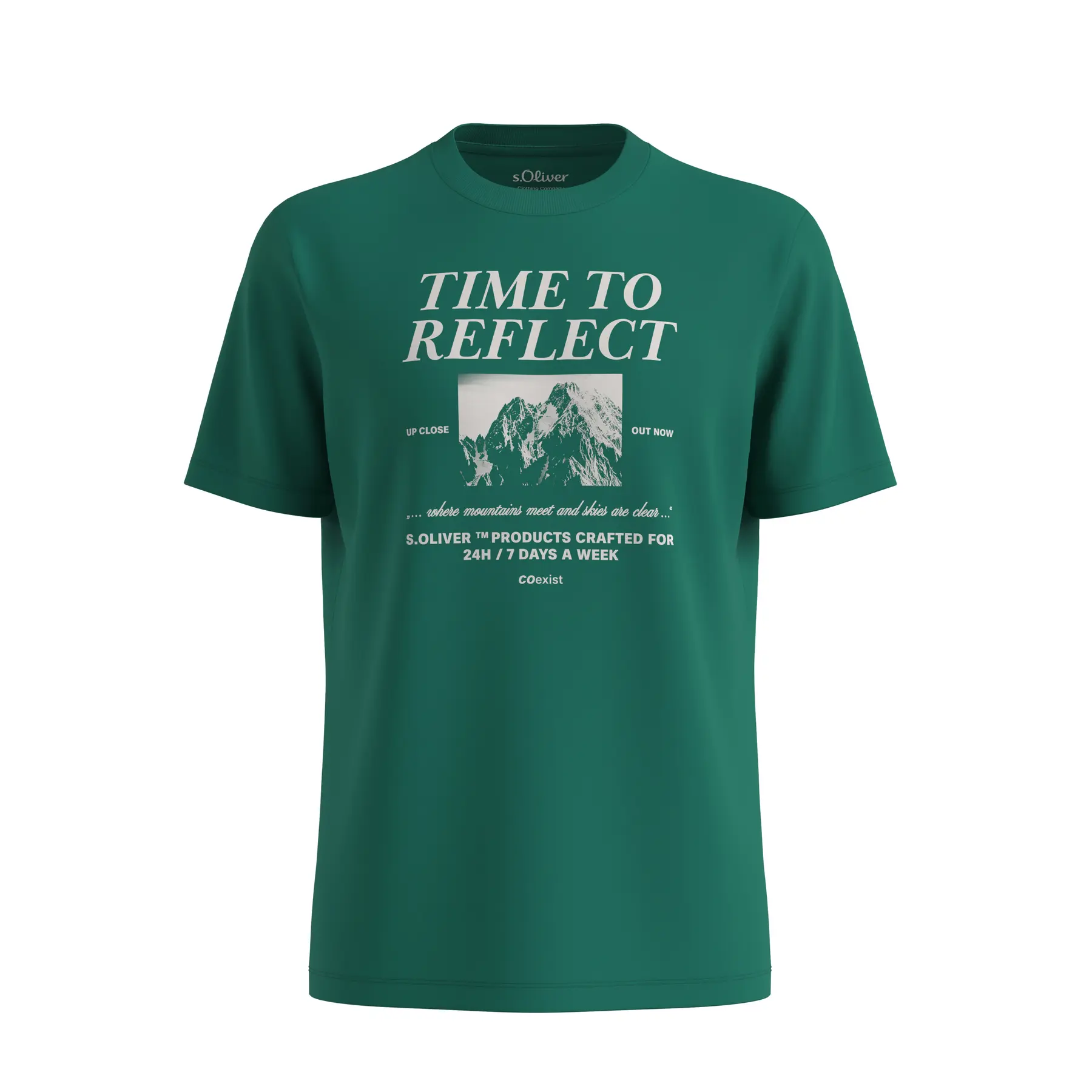 Baumwoll-T-Shirt mit Artwork-Druck auf der Vorderseite s.Oliver