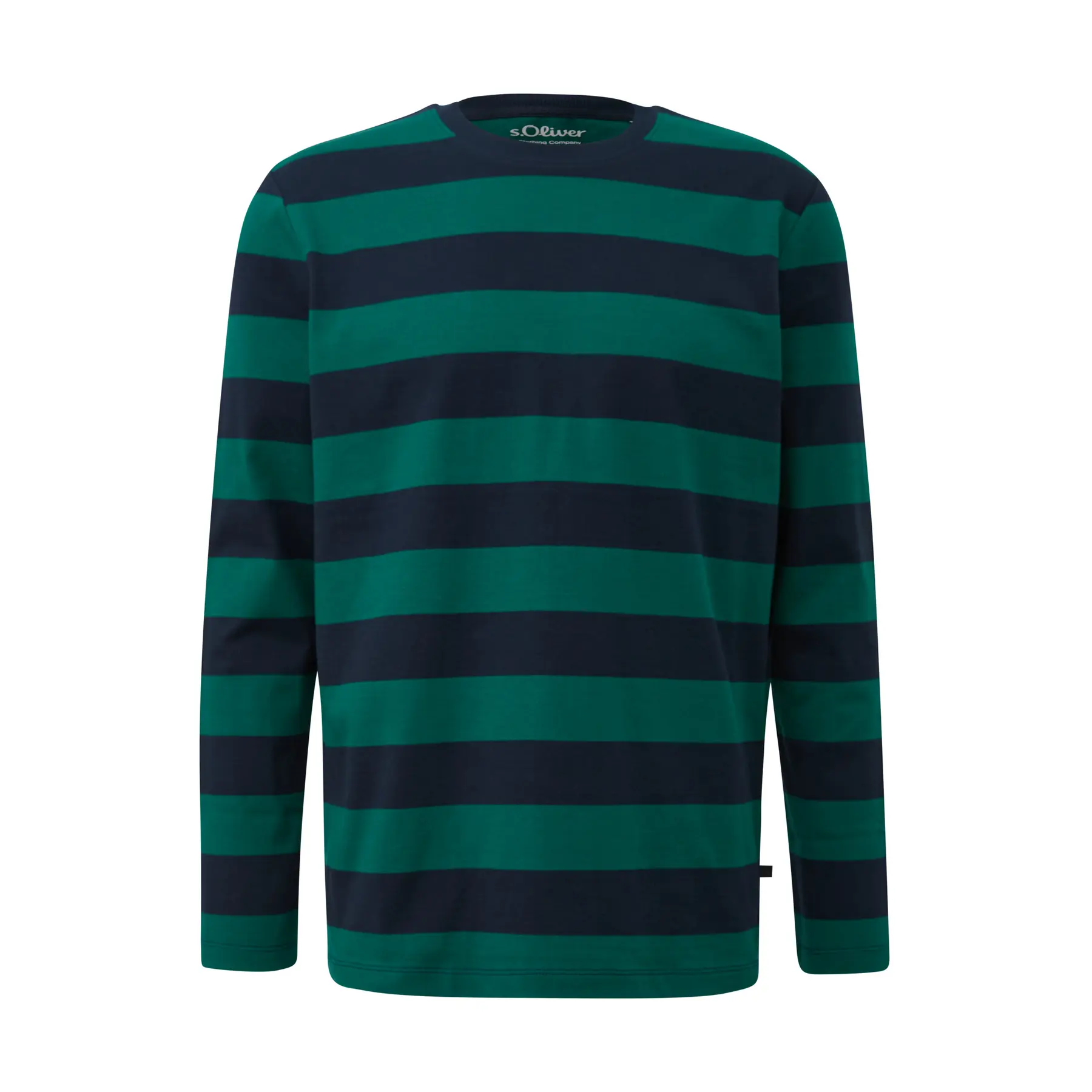 Langarm-T-Shirt aus dickem Jersey mit gestrickten Streifen s.Oliver