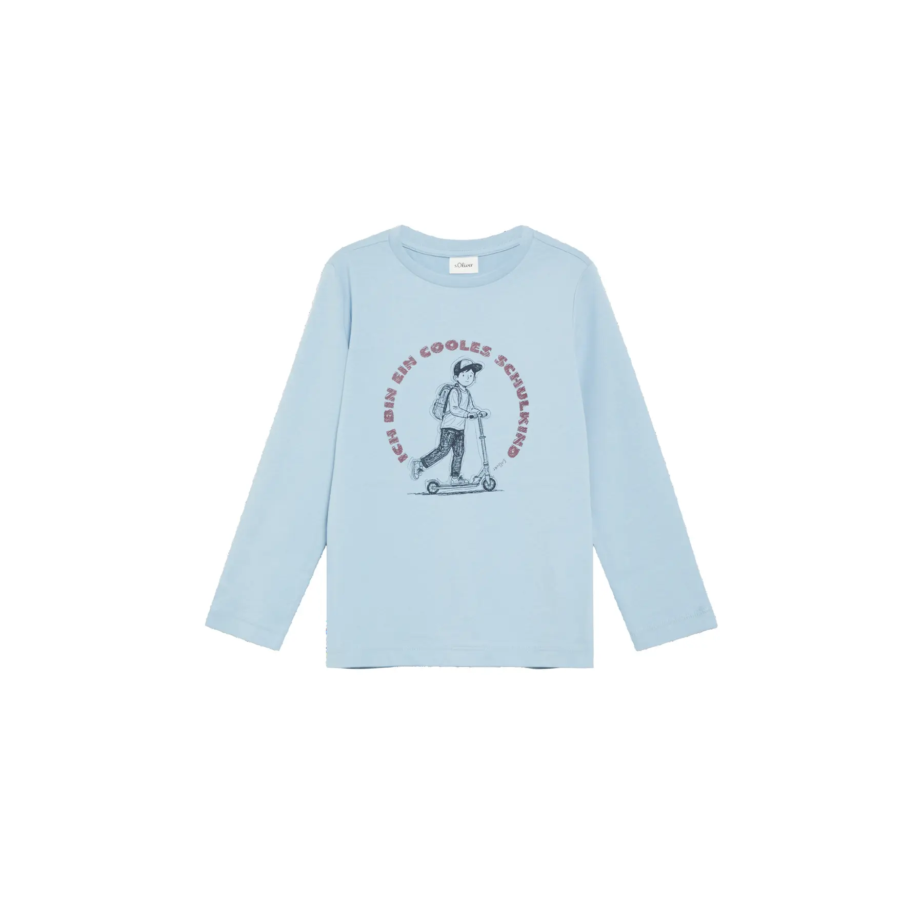 T-shirt unisex con stampa reversibile con stampa in schiuma e gomma per ragazza s.Oliver