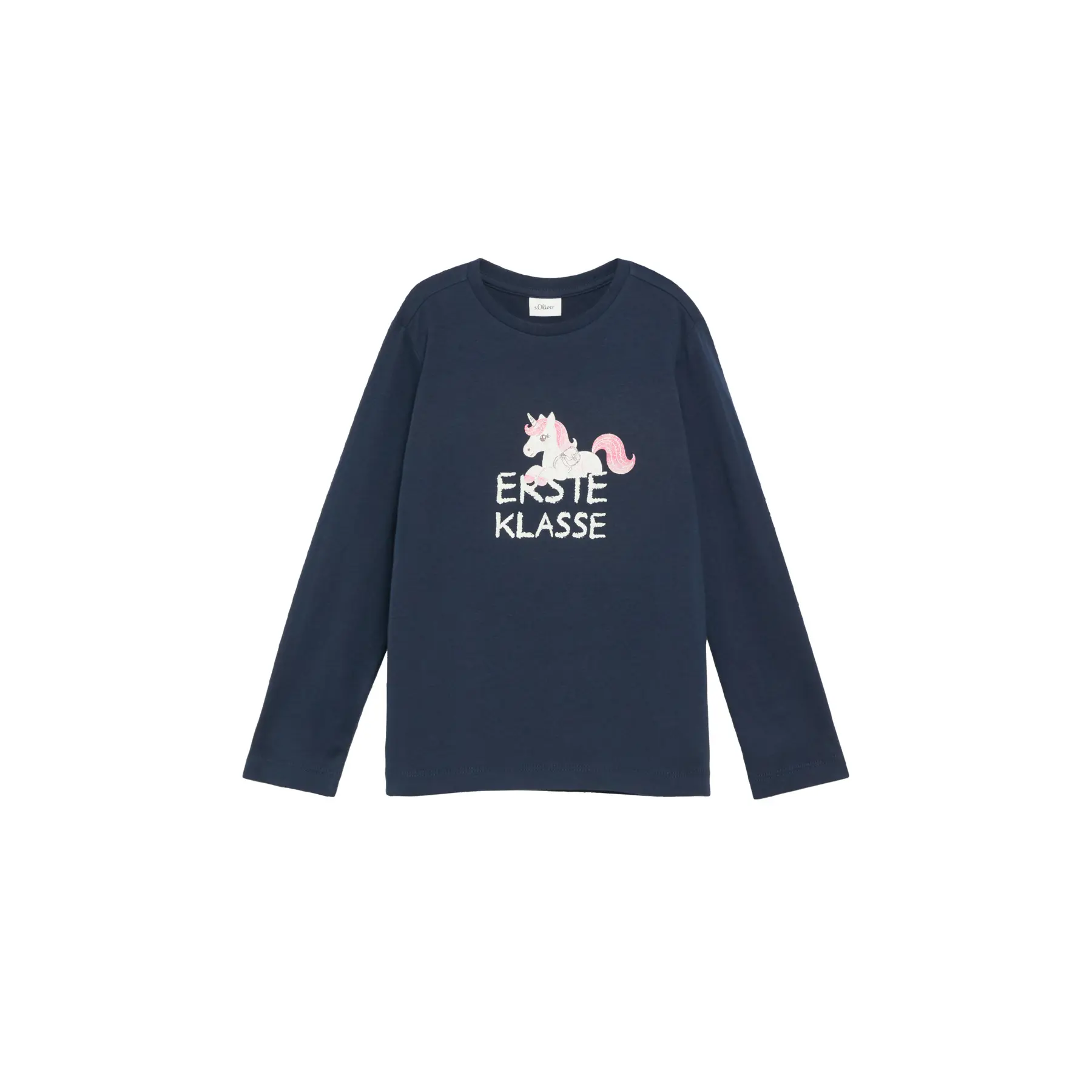 T-shirt unisex con stampa reversibile con stampa in schiuma e gomma per ragazza s.Oliver