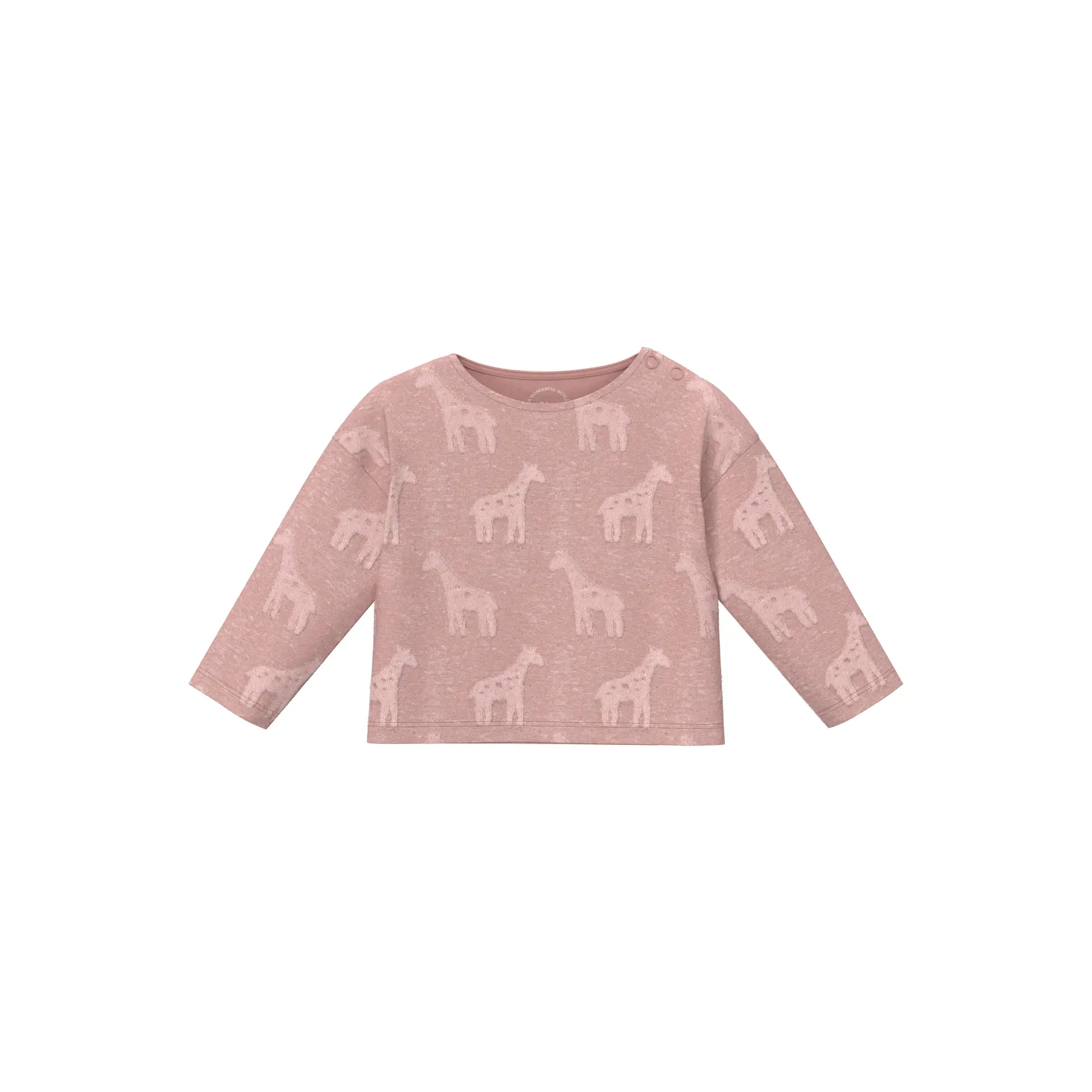 T-shirt à manches longues en éponge all-over, Relaxed Fit bébé s.Oliver