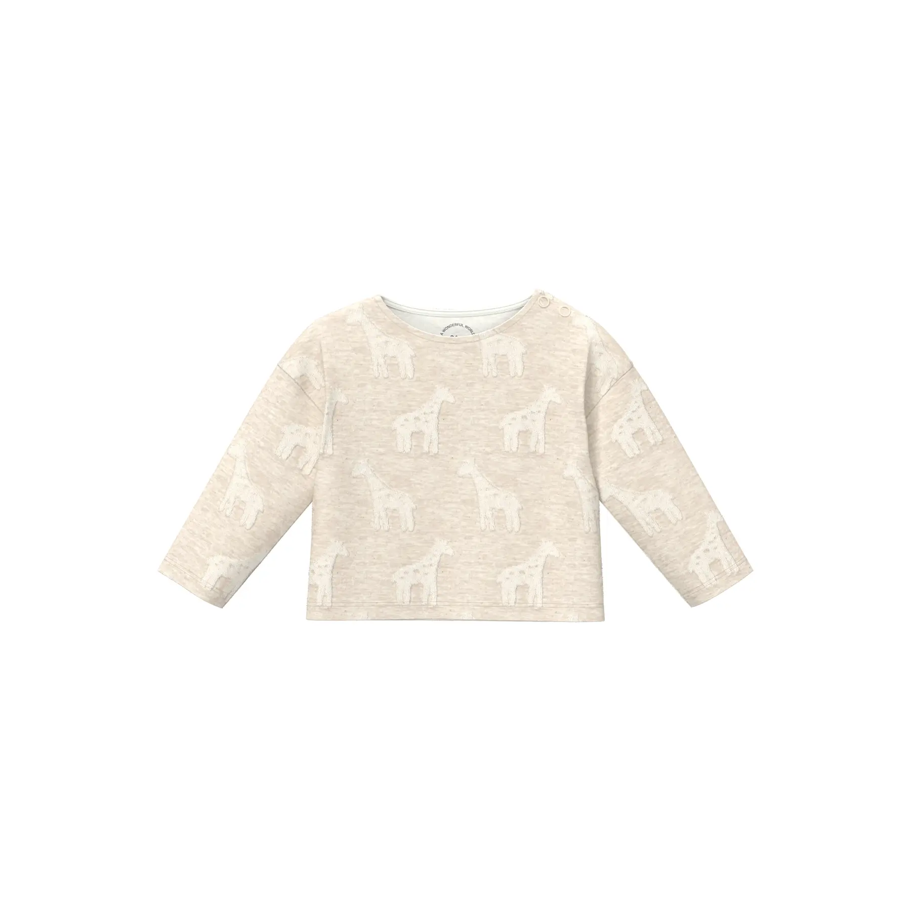 T-shirt à manches longues en éponge all-over, Relaxed Fit bébé s.Oliver