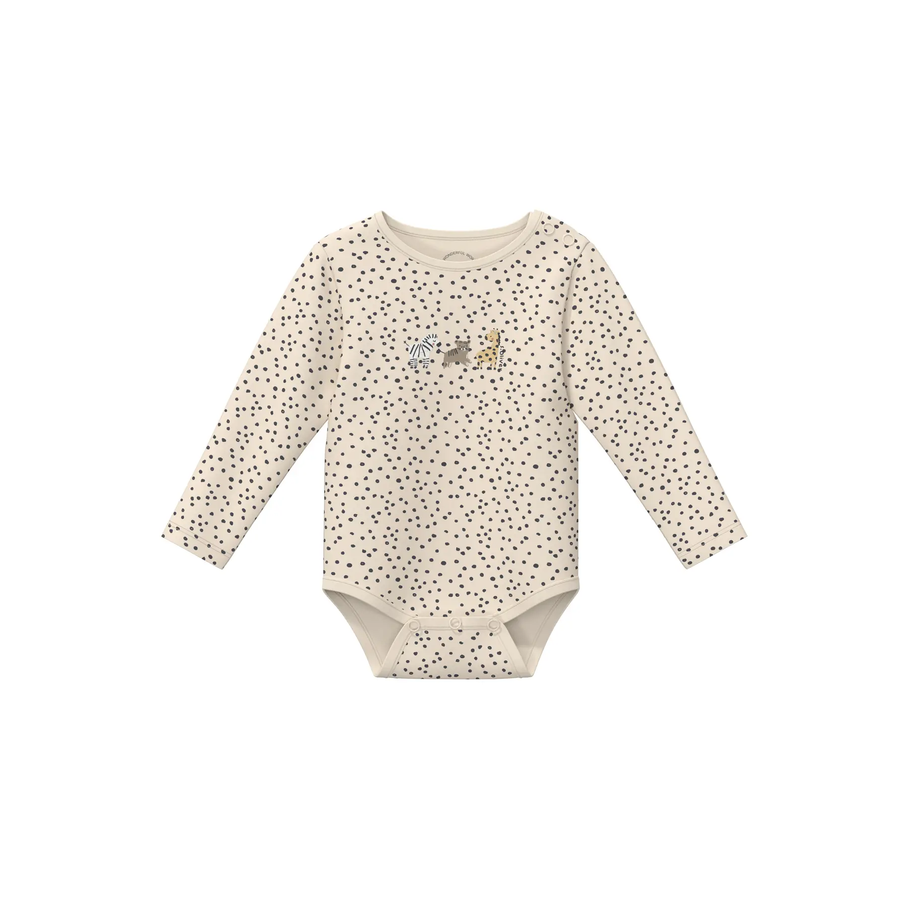 Lange mouwen body met all-over print en drukknopen voor baby s.Oliver
