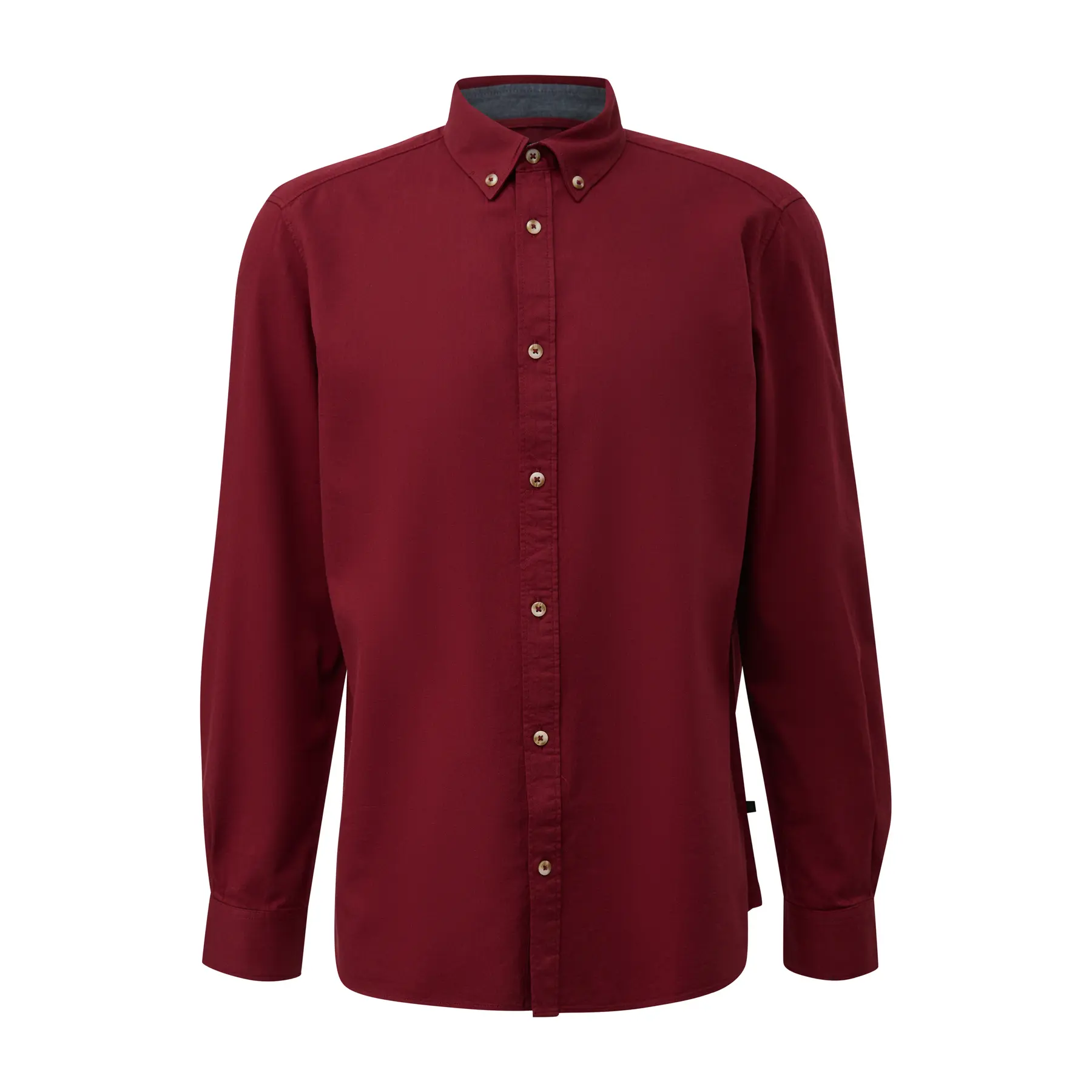 s.Oliver - male - Regular Fit: shirt met zachte stof en button-downkraag