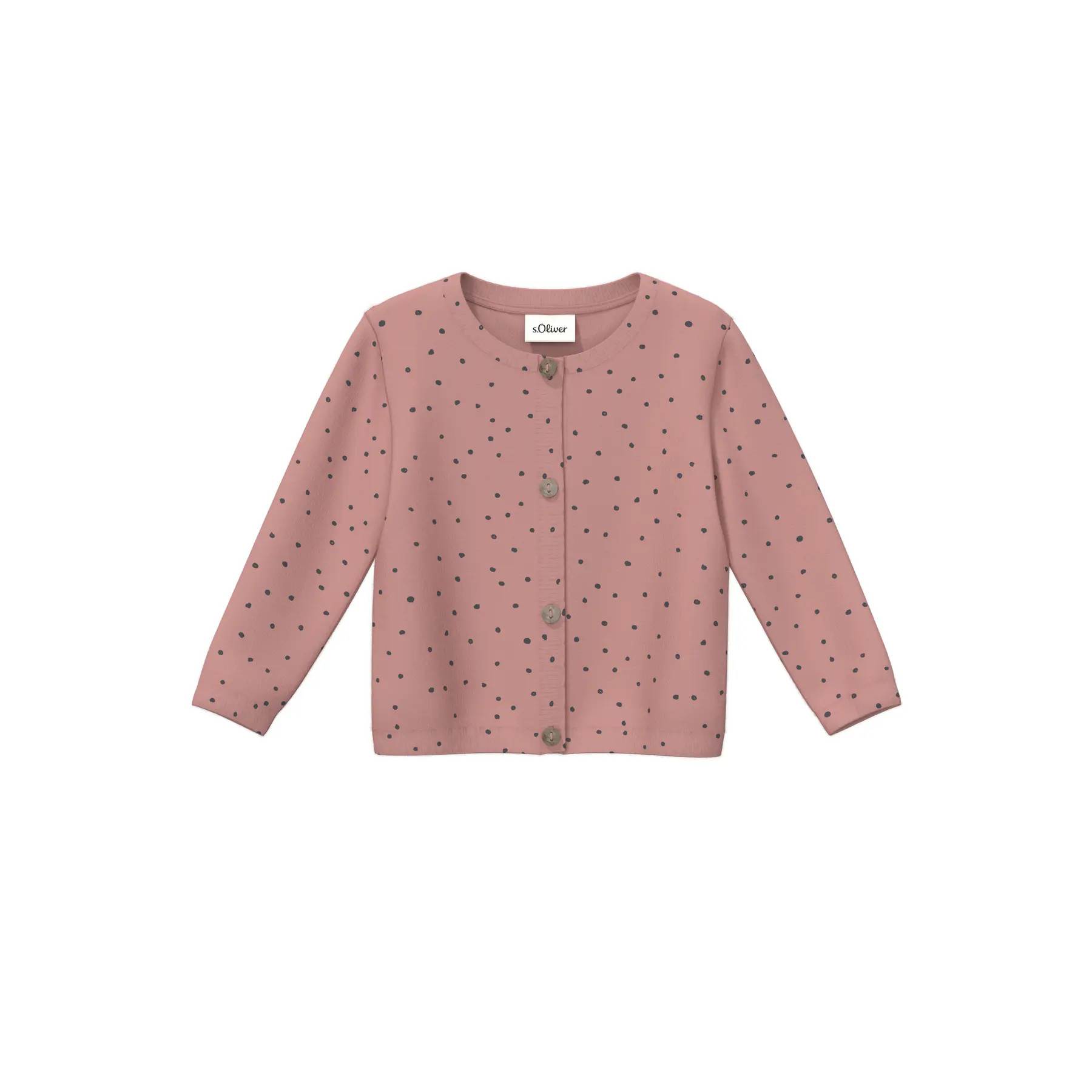 Regular Fit Tricot Cardigan met all-over print voor baby's s.Oliver