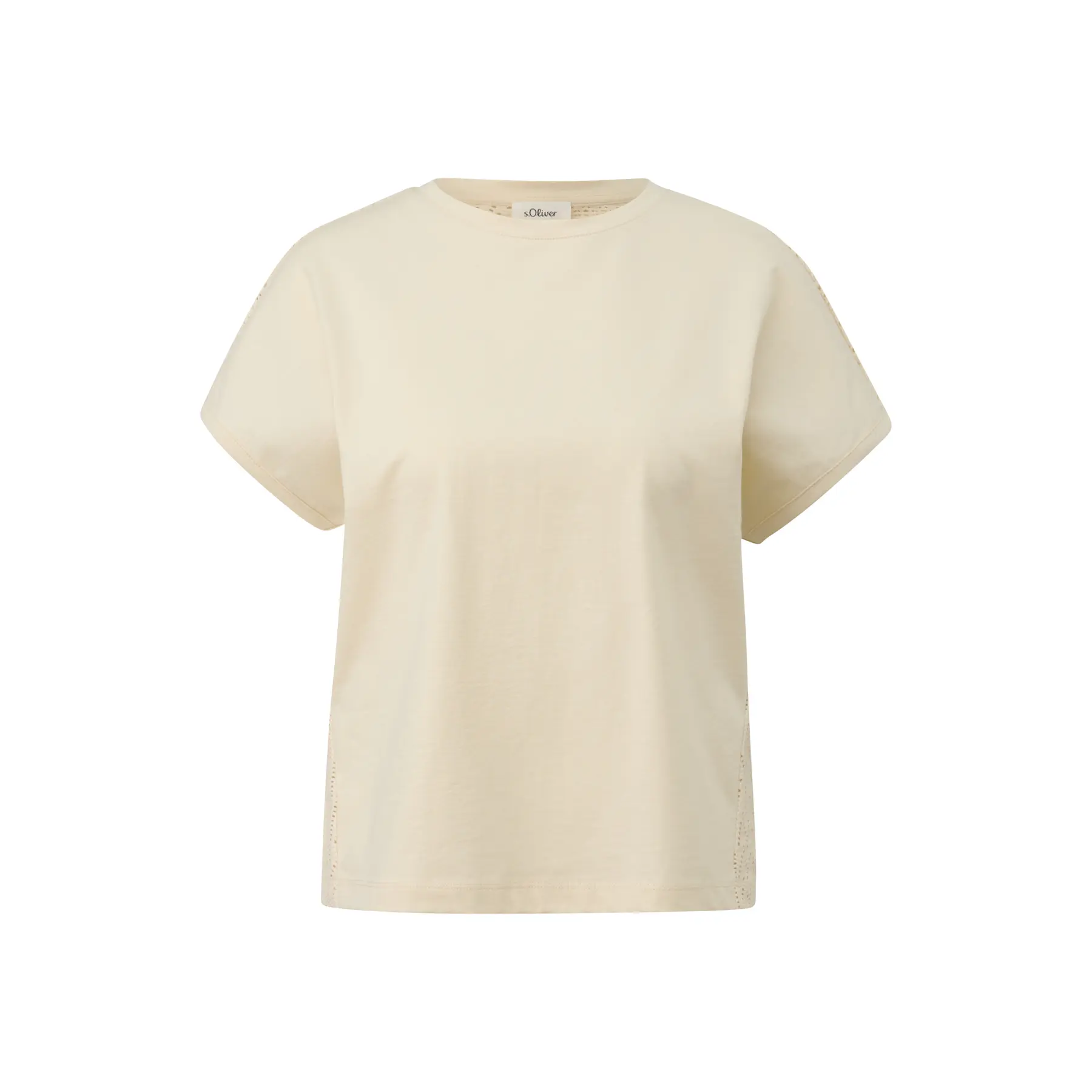 Relxed Fit T-Shirt mit strukturiertem Muster für Damen s.Oliver