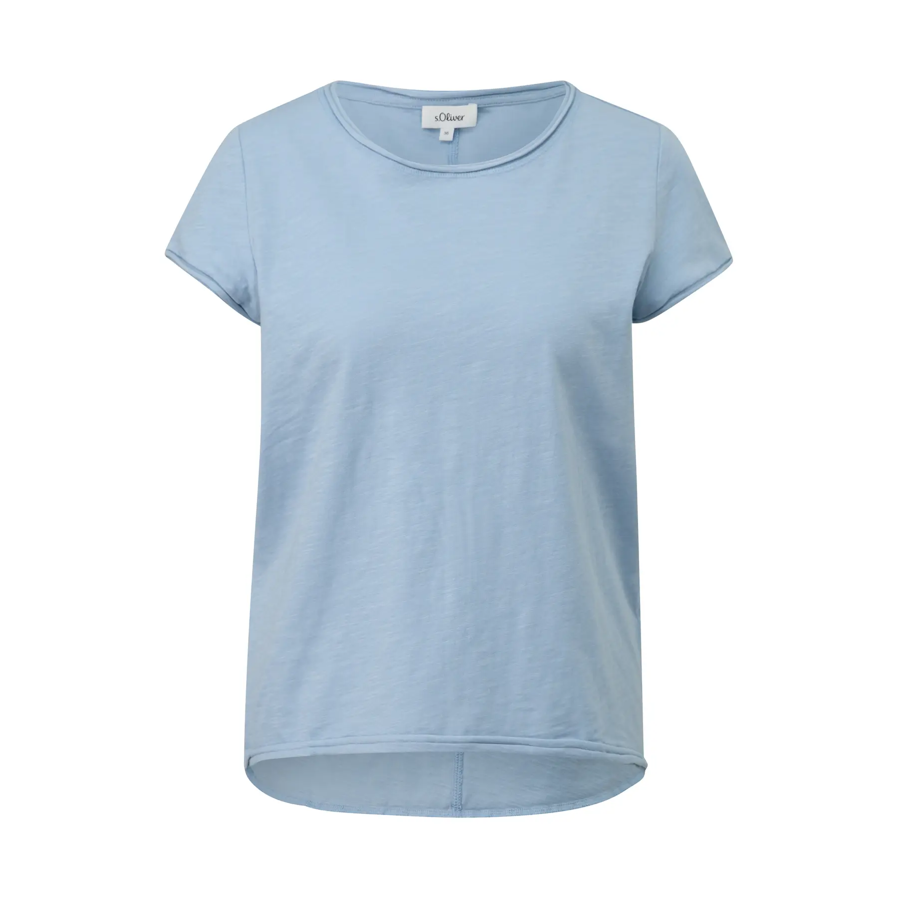 Damen T-Shirt aus weichem Jersey mit Rundhalsausschnitt s.Oliver