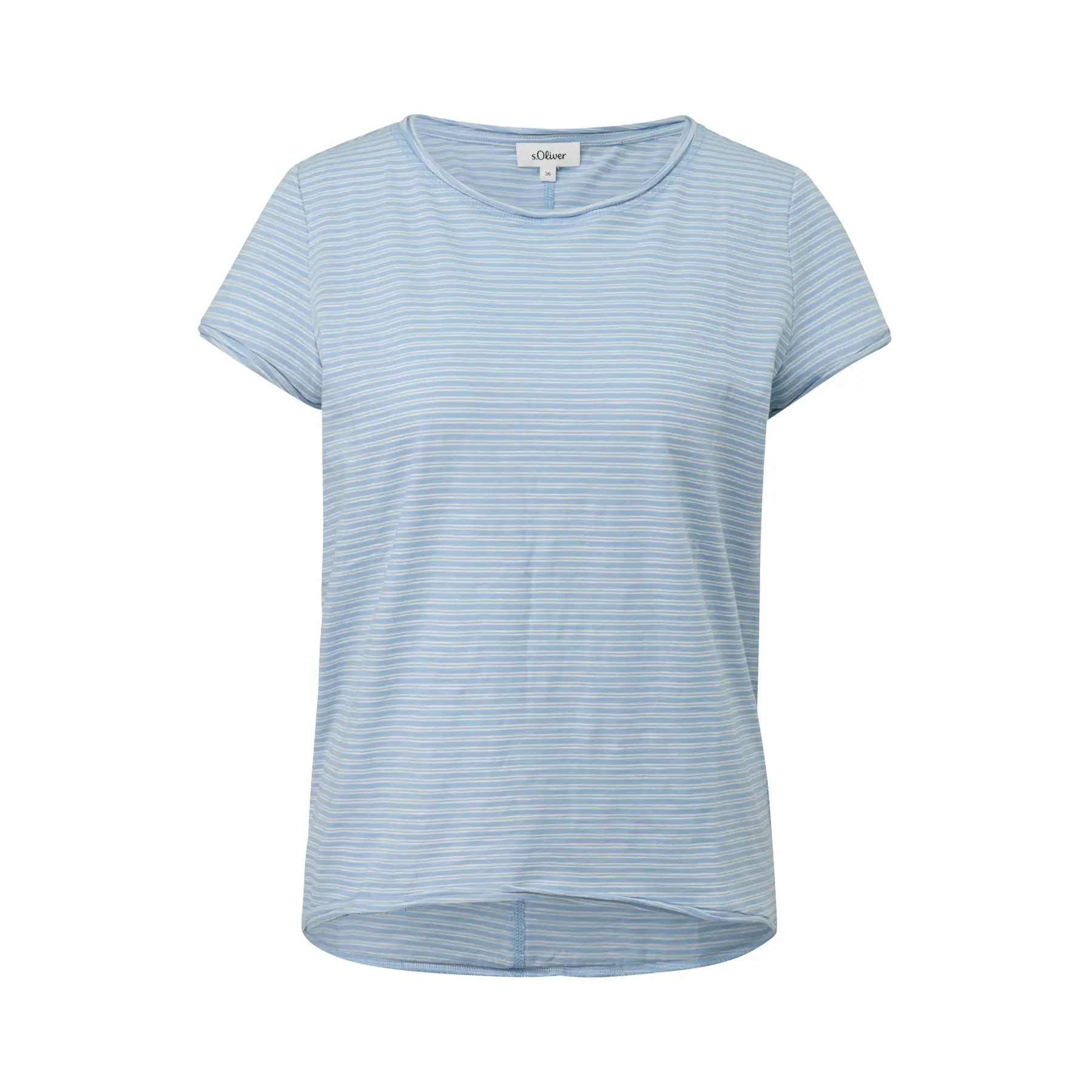 Damen T-Shirt aus weichem Jersey mit Rundhalsausschnitt s.Oliver