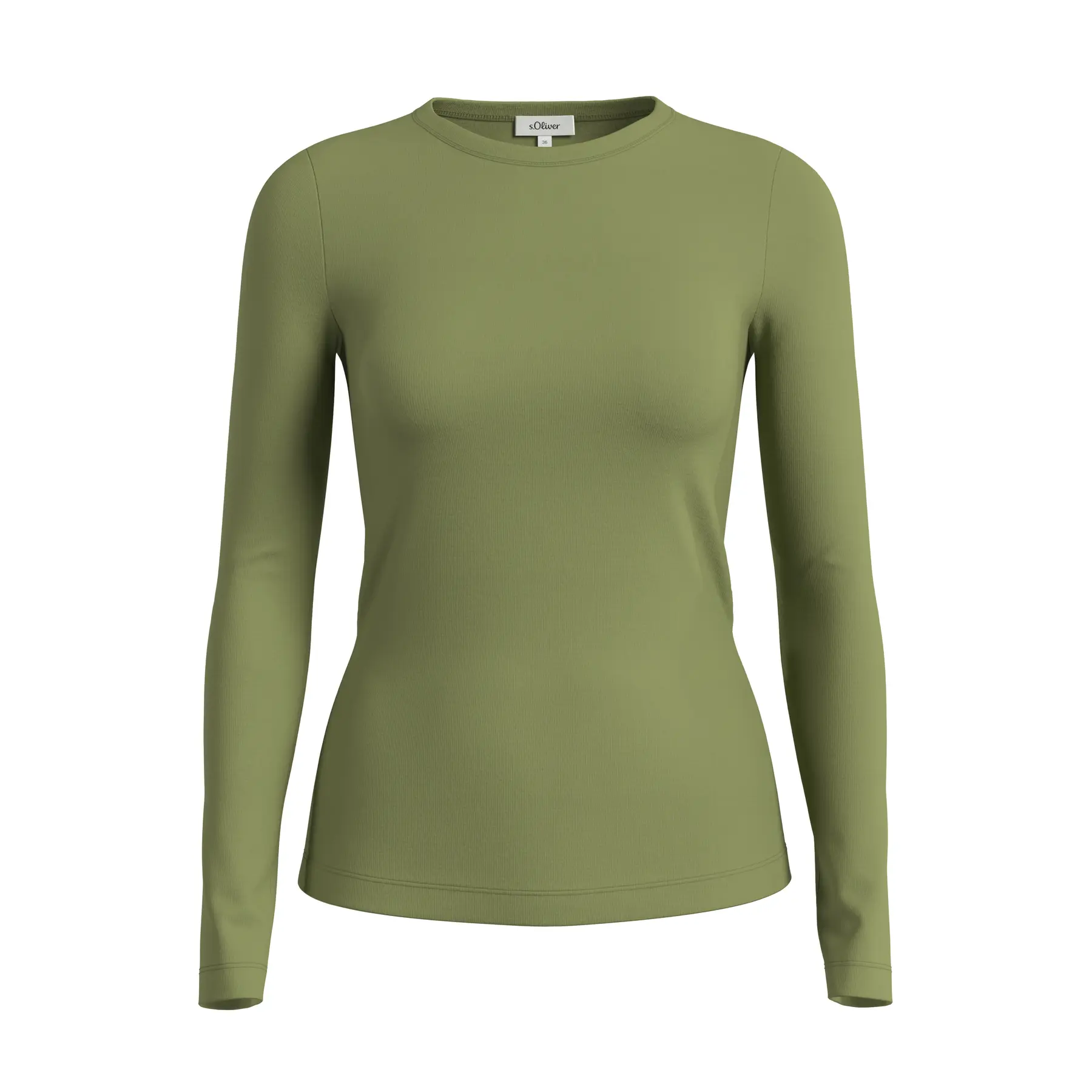 T-shirt a maniche lunghe Slim Fit in jersey morbido donna s.Oliver