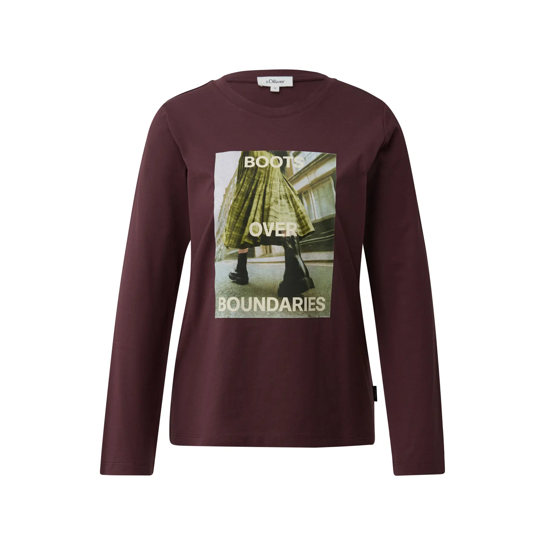 T-Shirt im lockeren Schnitt mit Fotodruck für Damen s.Oliver