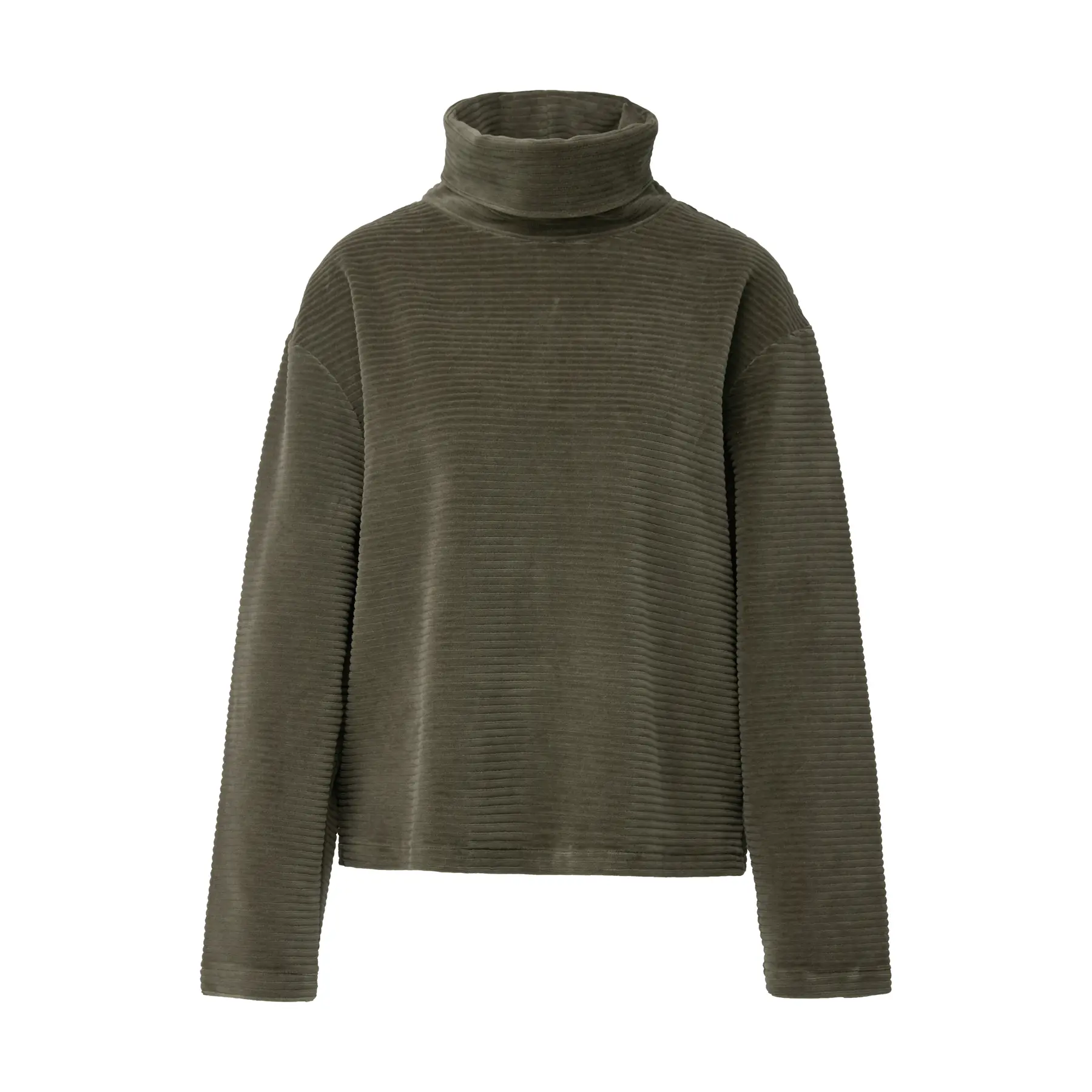 Felpa relaxed fit con doppio collo donna s.Oliver